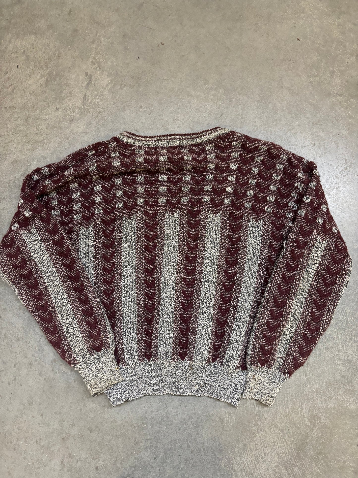 90s Expressions Cardigan Knit - L
