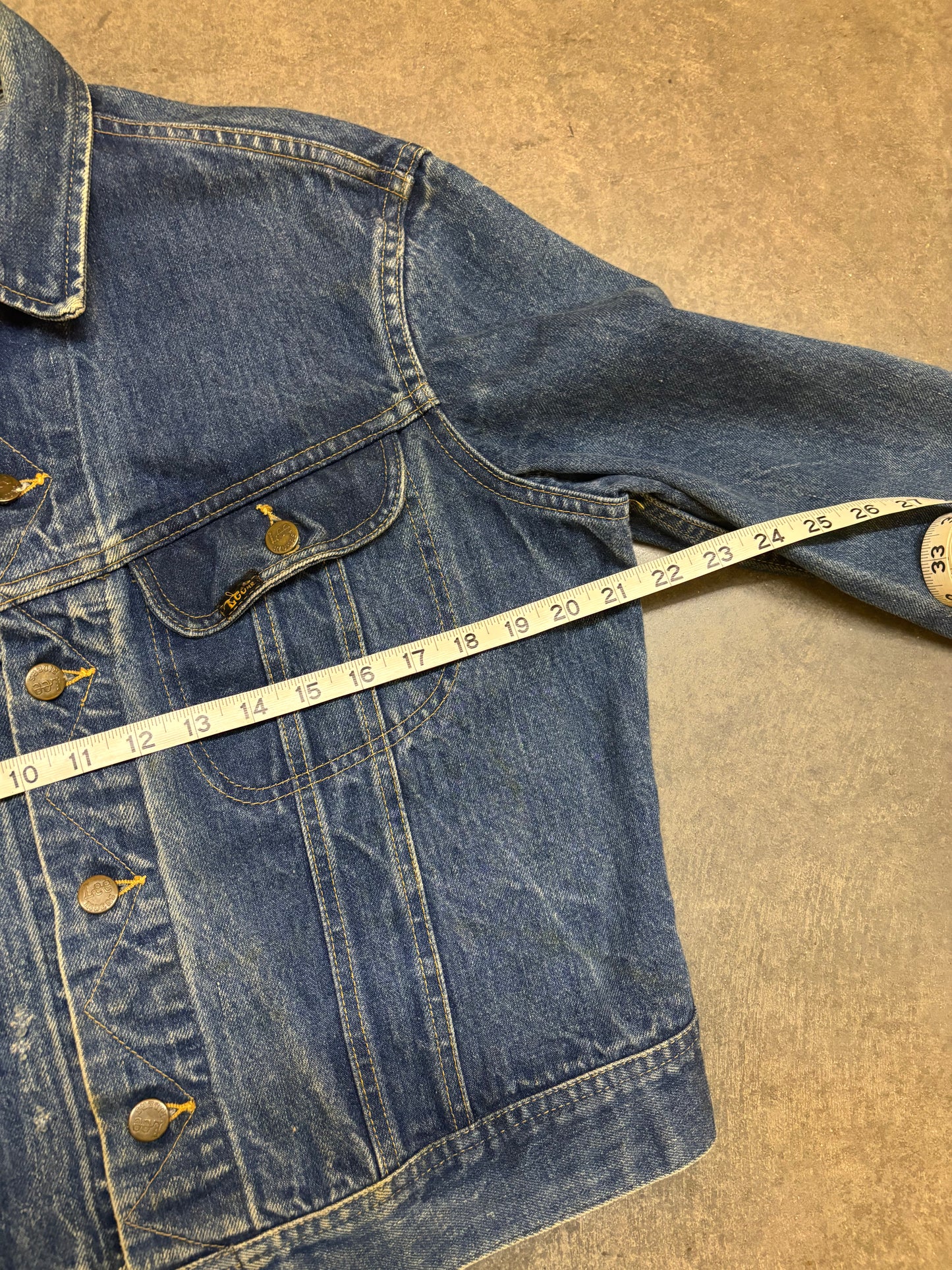 70/80s Lee Denim Jacket - M
