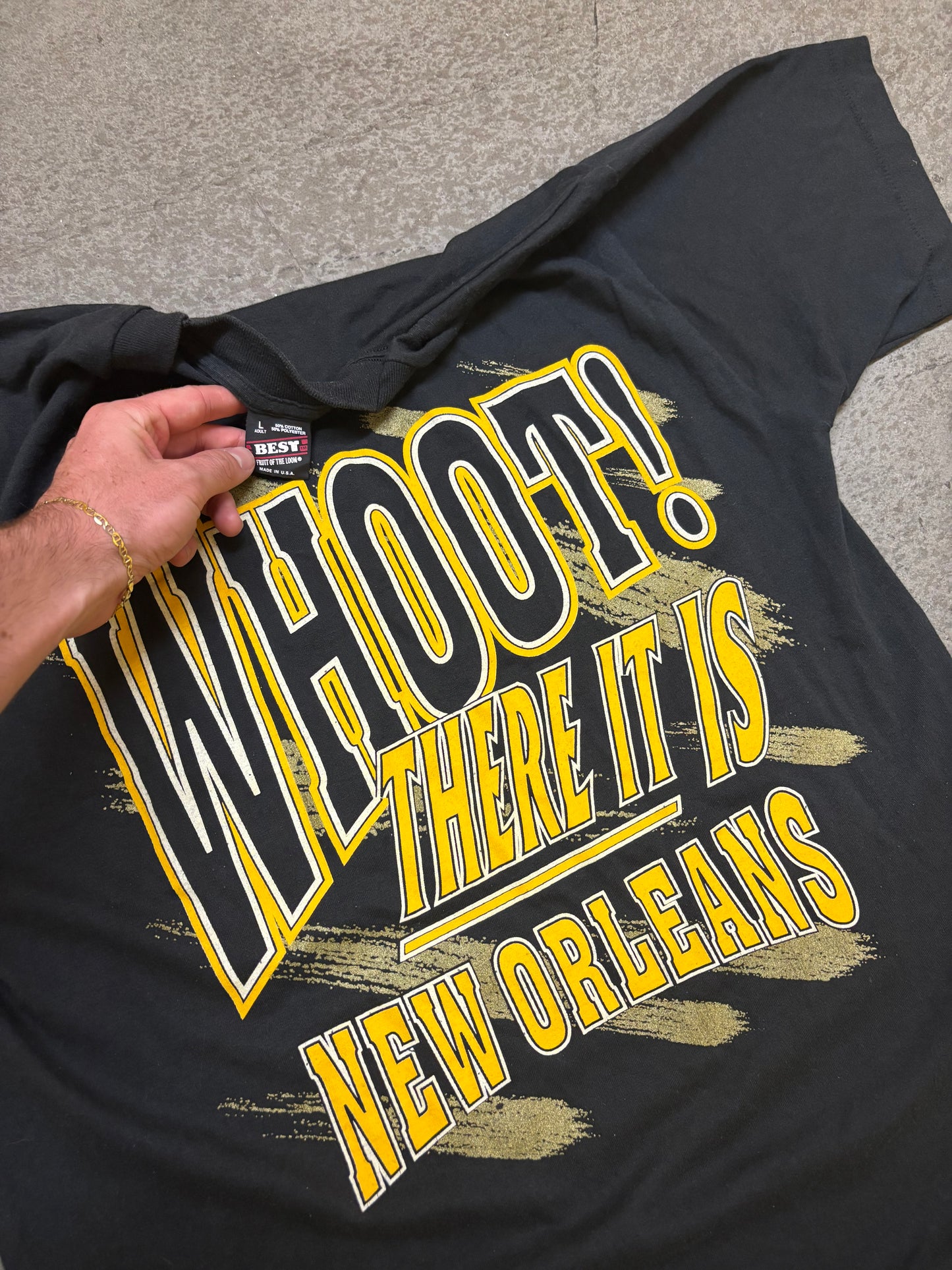 90s New Orleans Saints Tee - L