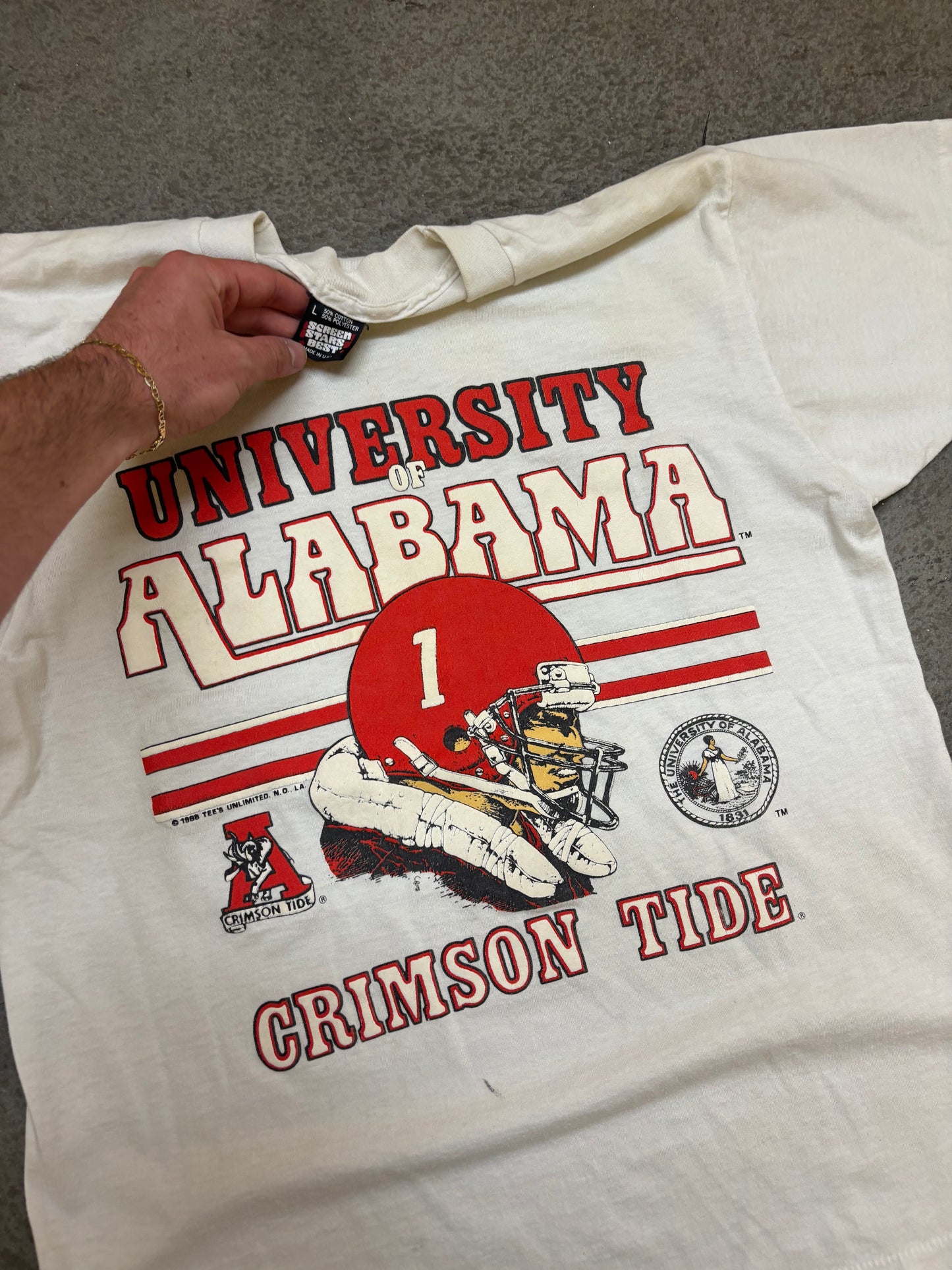 90s Alabama University Tee - L