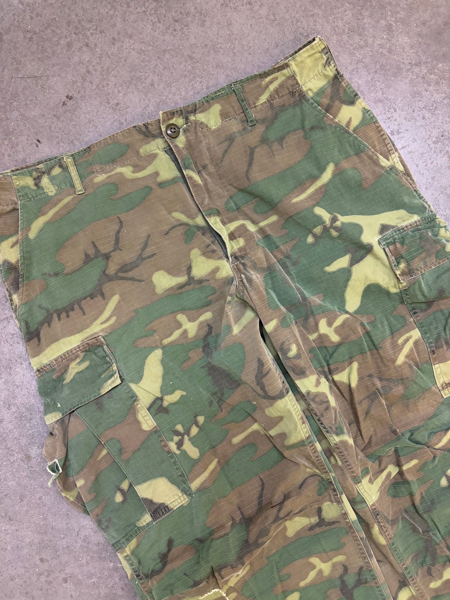 1960s Camo Rip Stop Military Cargos - 36x30