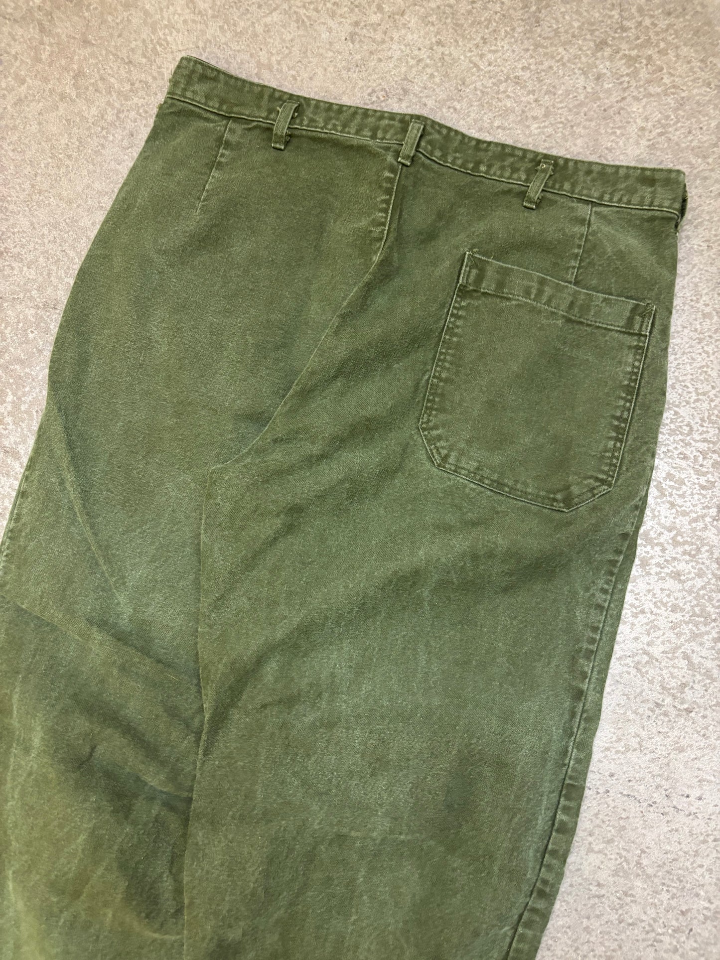 70s Swedish Army Utility Pants - 34x32