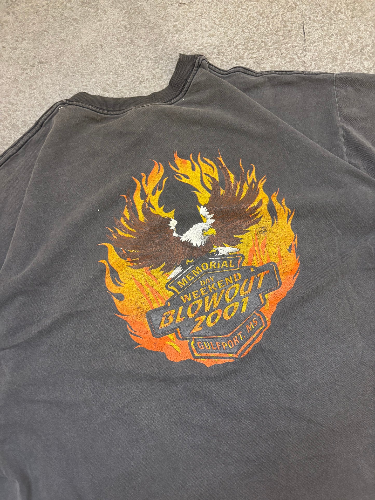 Faded 2001 Bike Week Tee - XL