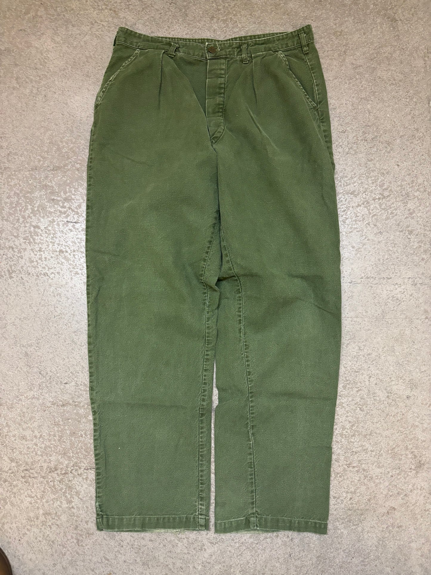 70s Swedish Army Utility Pants - 34x31