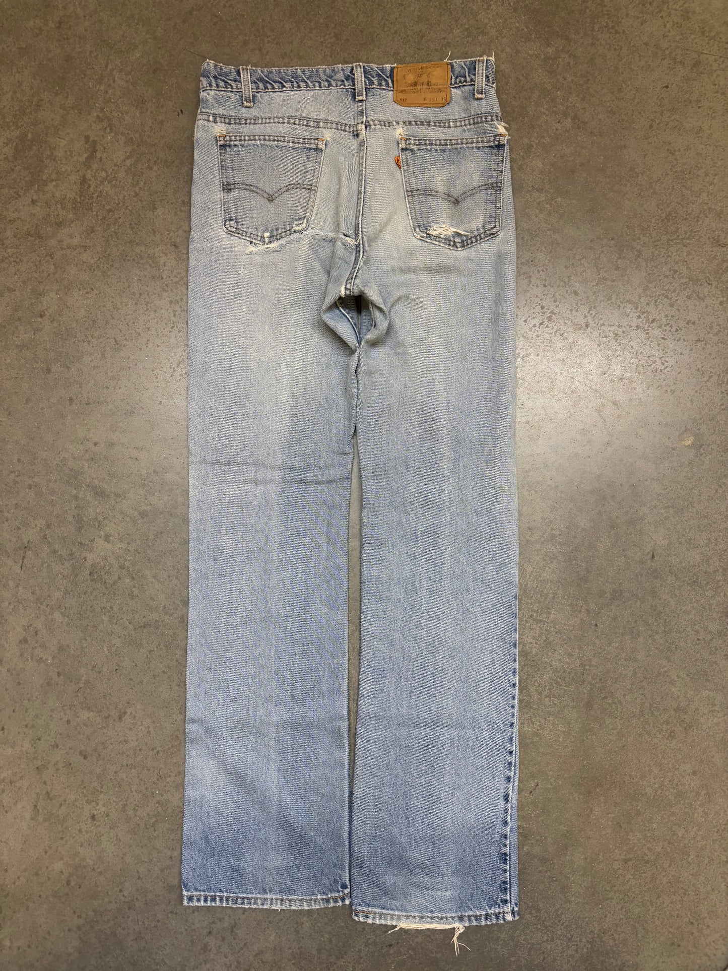 80s Orange Tab Levis 517 - 35x36
