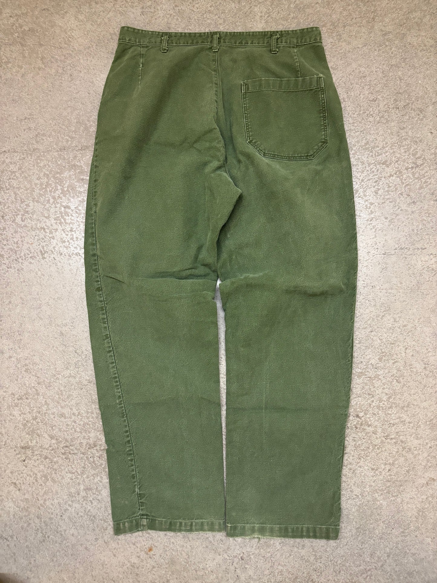 70s Swedish Army Utility Pants - 34x31