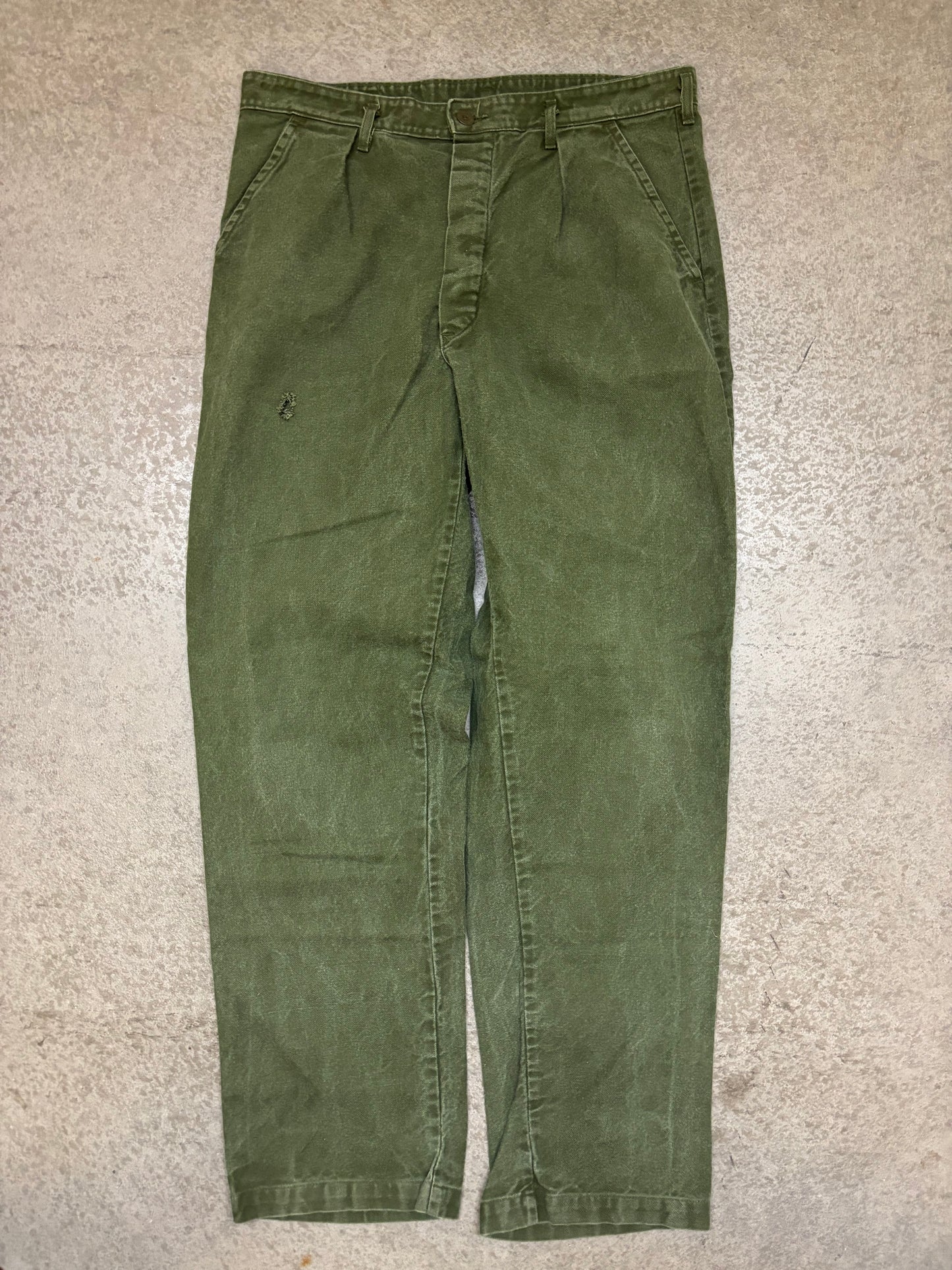 70s Swedish Army Utility Pants - 34x32