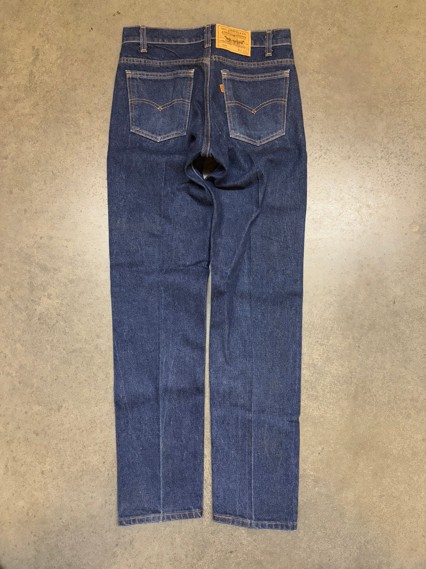 Dark Wash Orange Tab Levis - 30x33