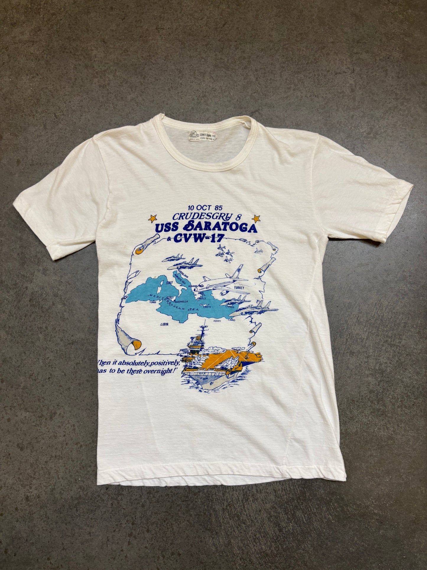 1980s USS Saratoga Tee - S