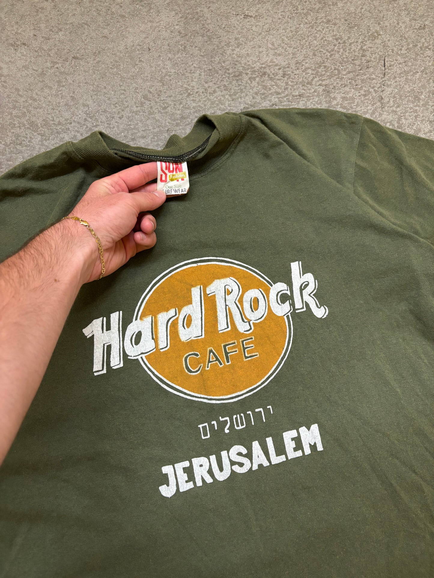 90s Jerusalem Hard Rock Tee - L