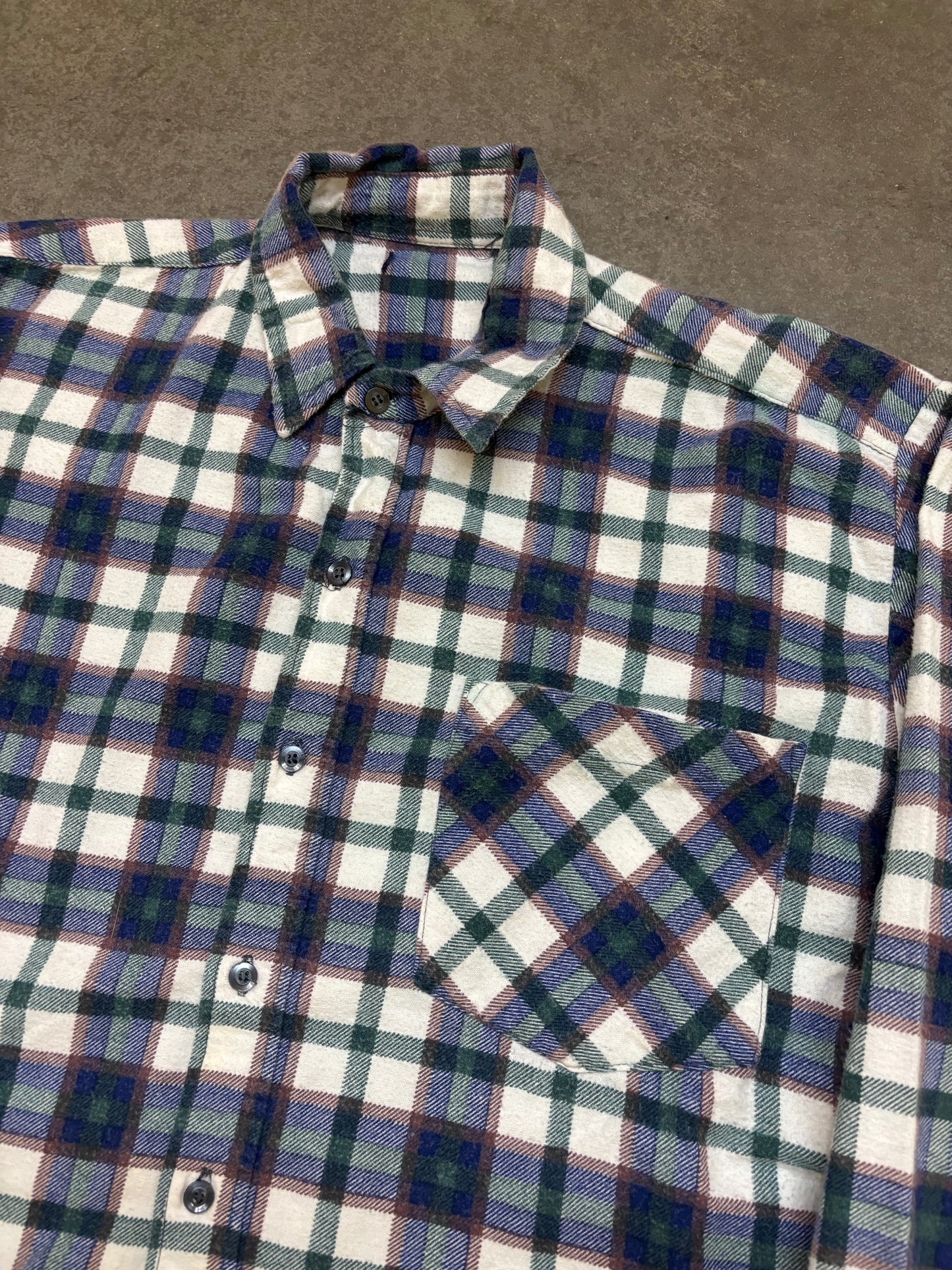 Vintage Cropped Flannel - L