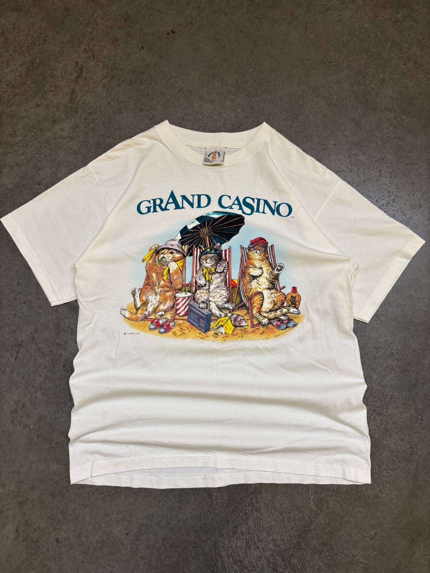 90s Cat Tee - L