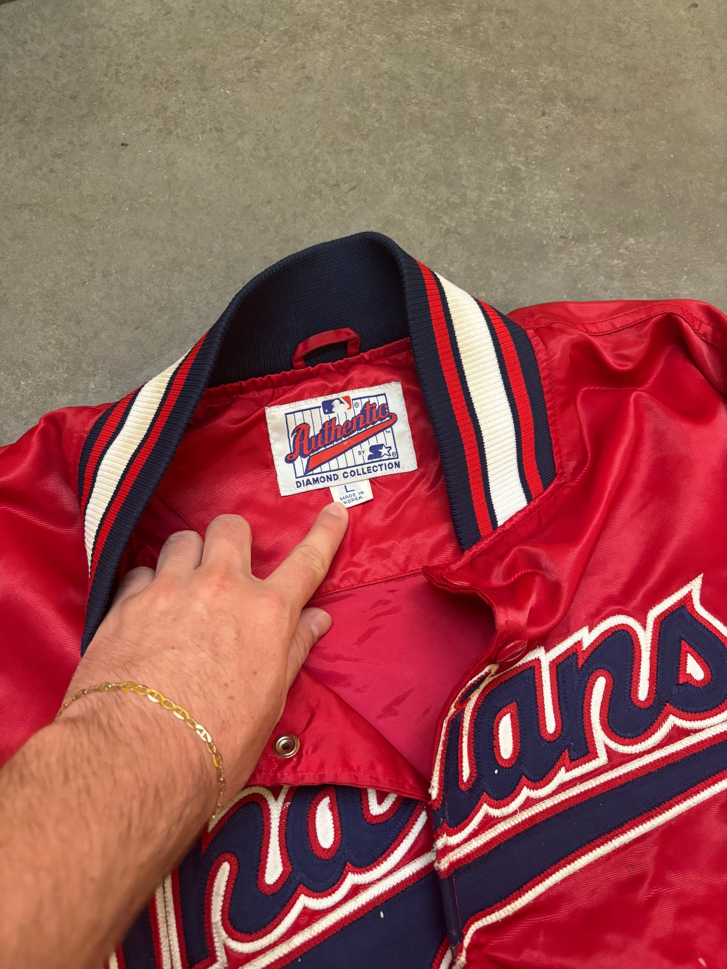 2000s Cleveland Indians Starter Jacket - L