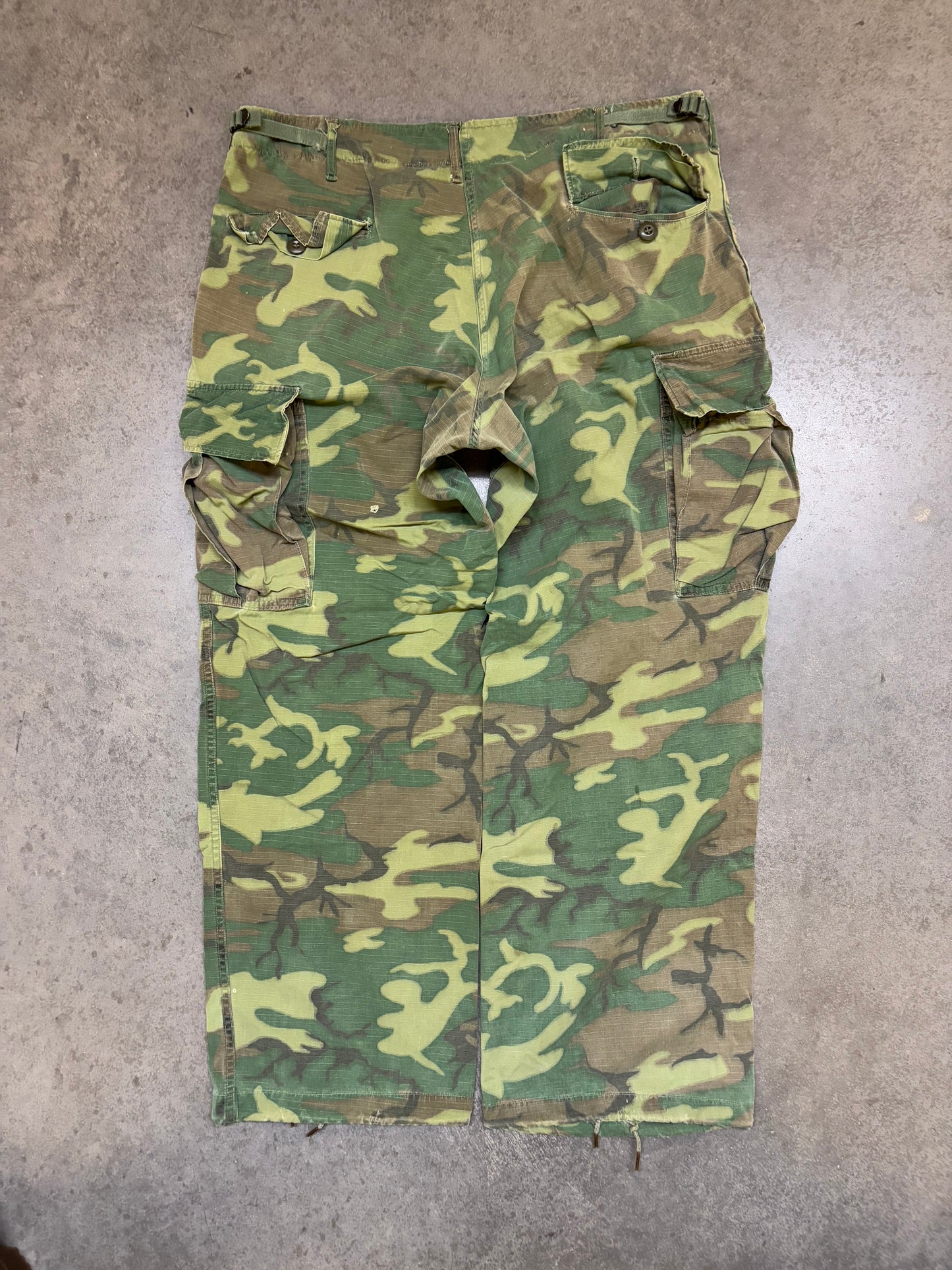 1960s Camo Rip Stop Military Cargos - 36x30