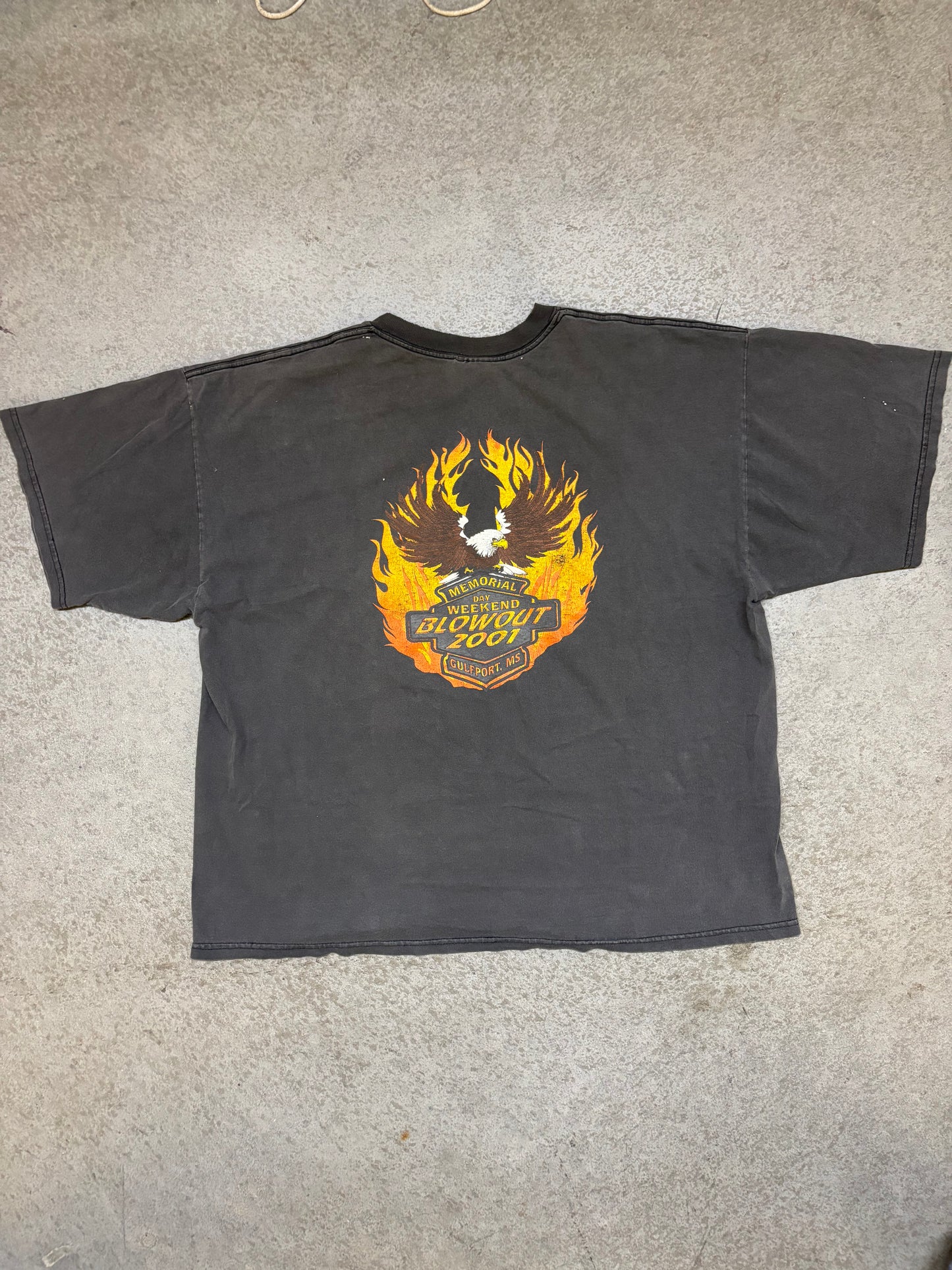 Faded 2001 Bike Week Tee - XL
