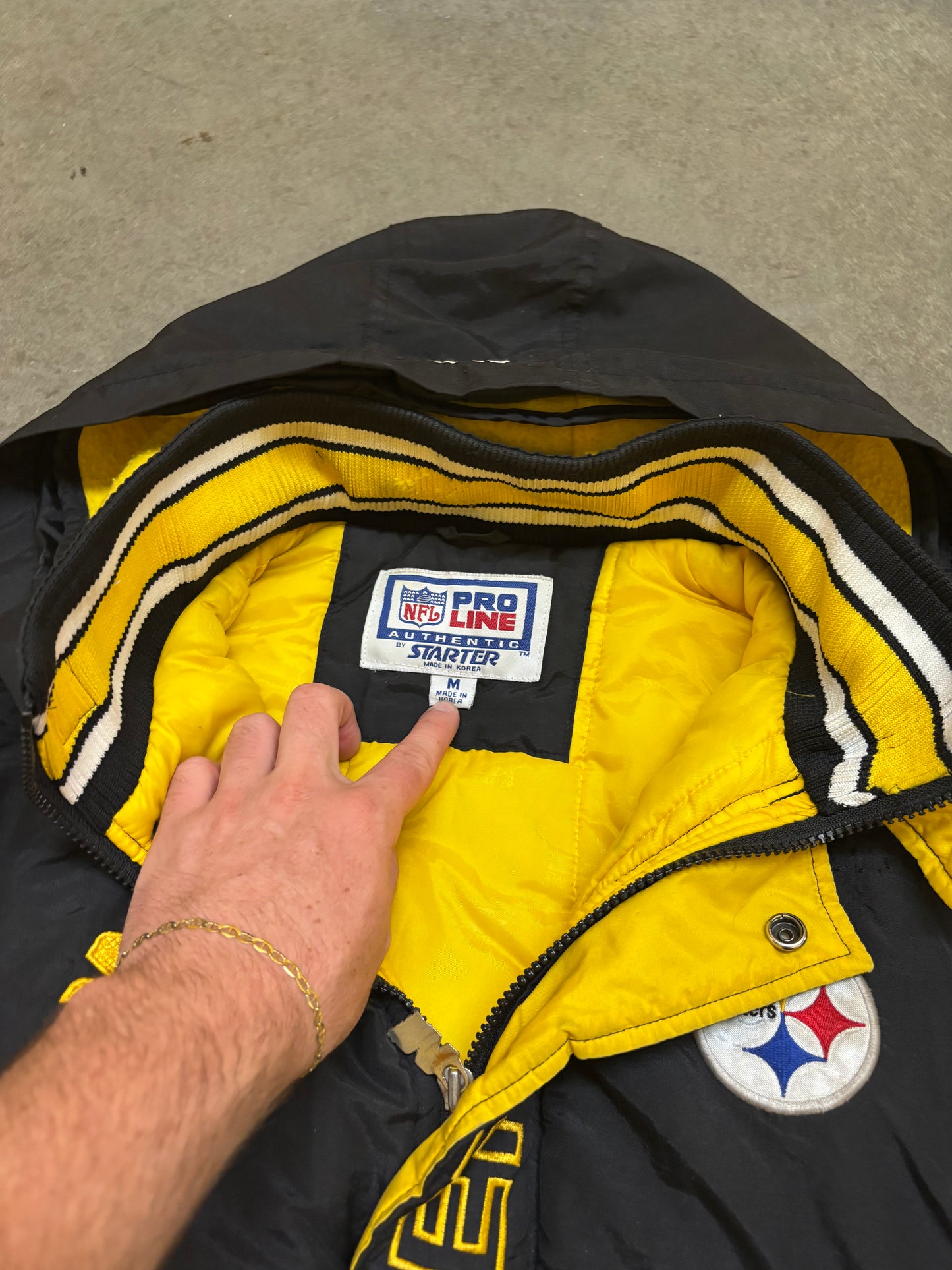 2000 Pittsburgh Steelers Starter Jacket - M