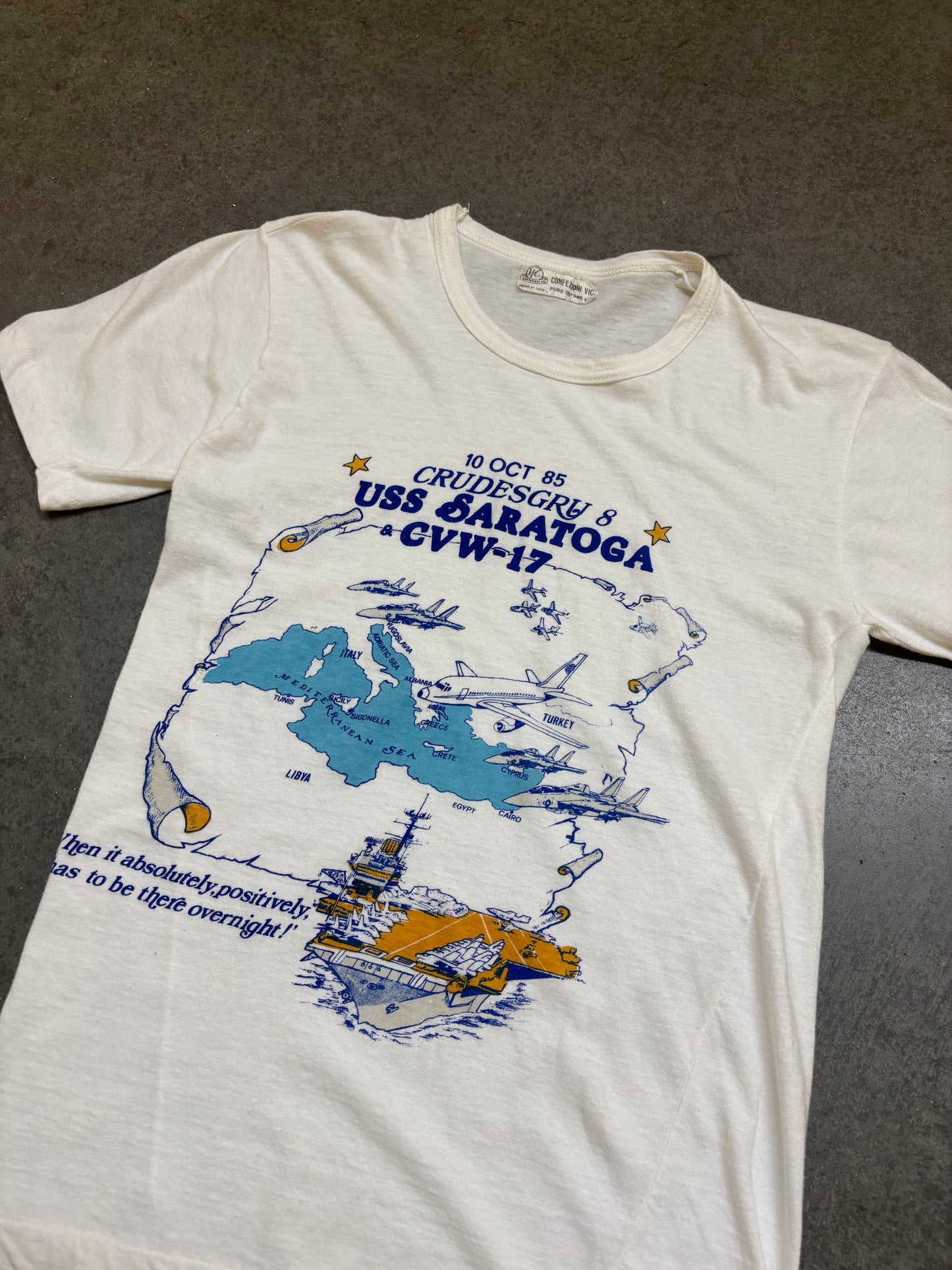 1980s USS Saratoga Tee - S