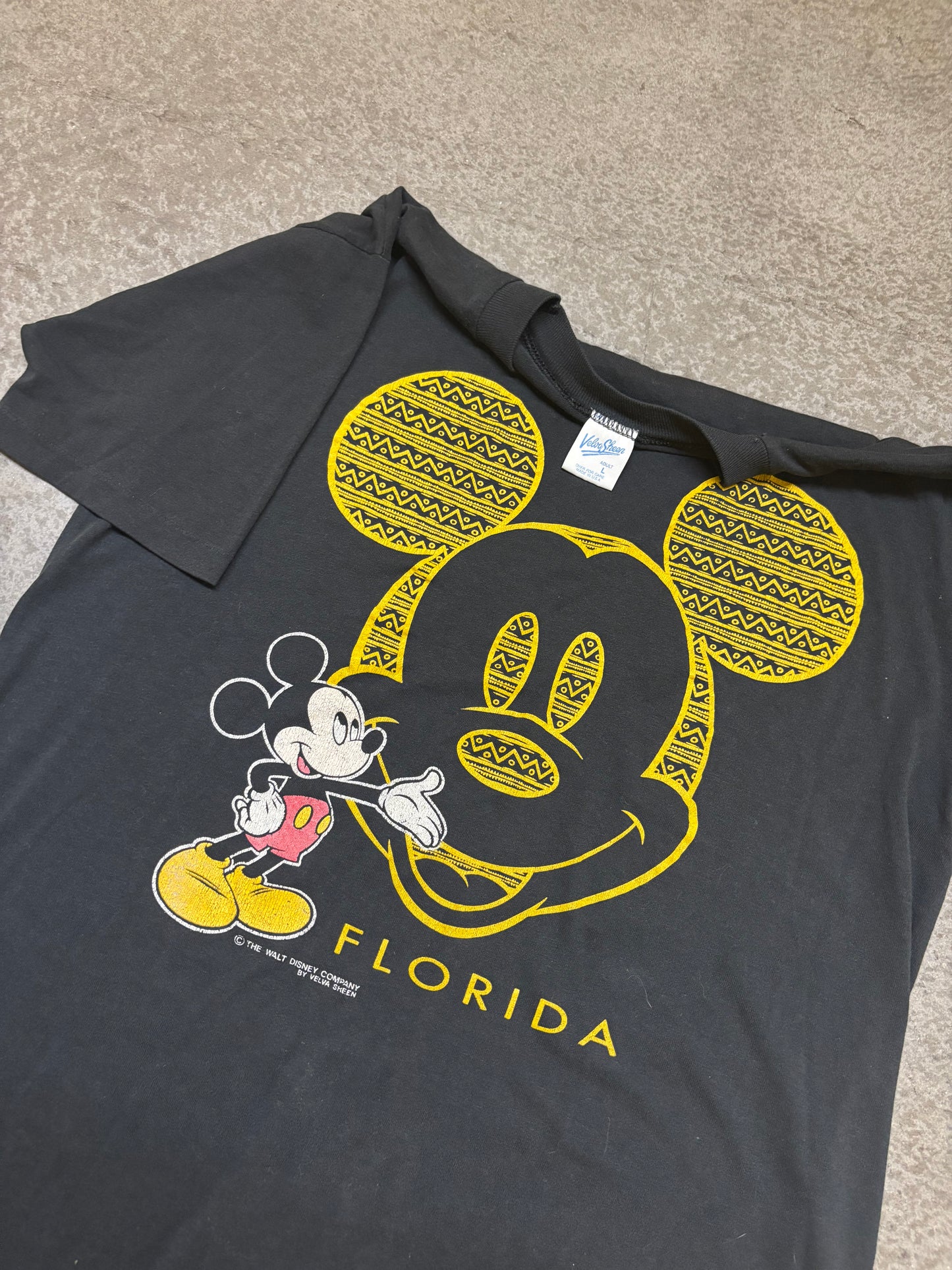 80s Florida Mickey Tee - L
