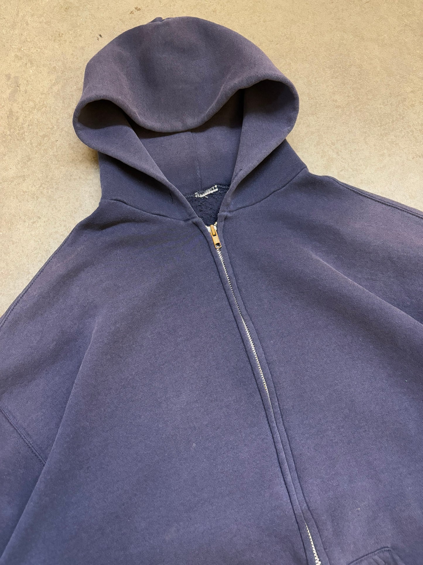 Faded Russell Zip Up Blank - XL