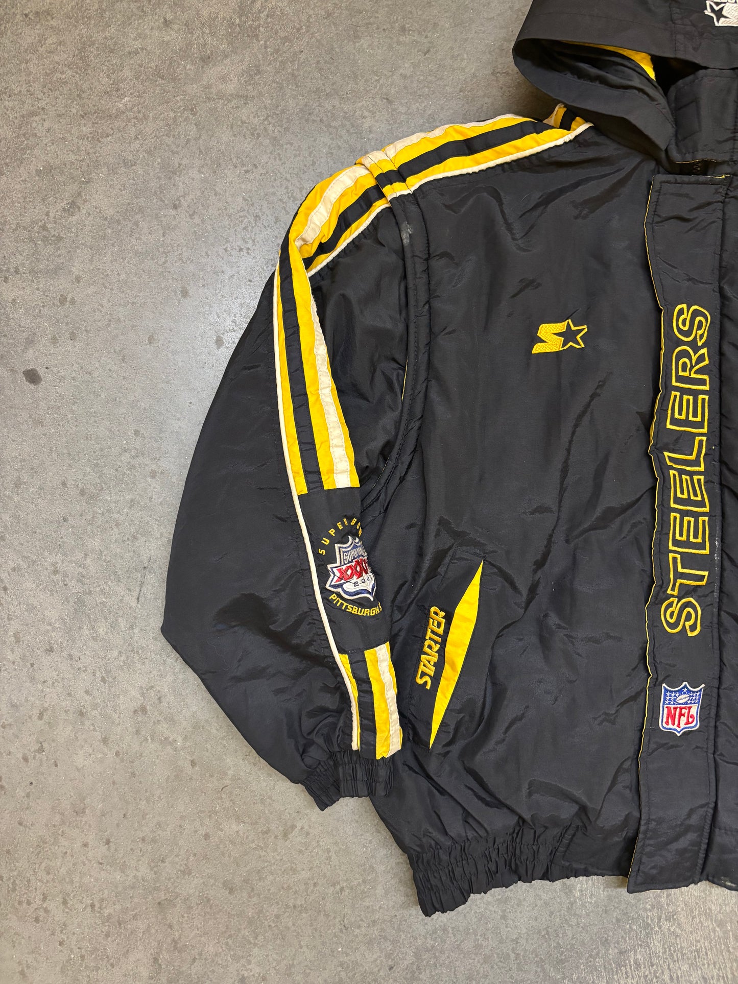 2000 Pittsburgh Steelers Starter Jacket - M