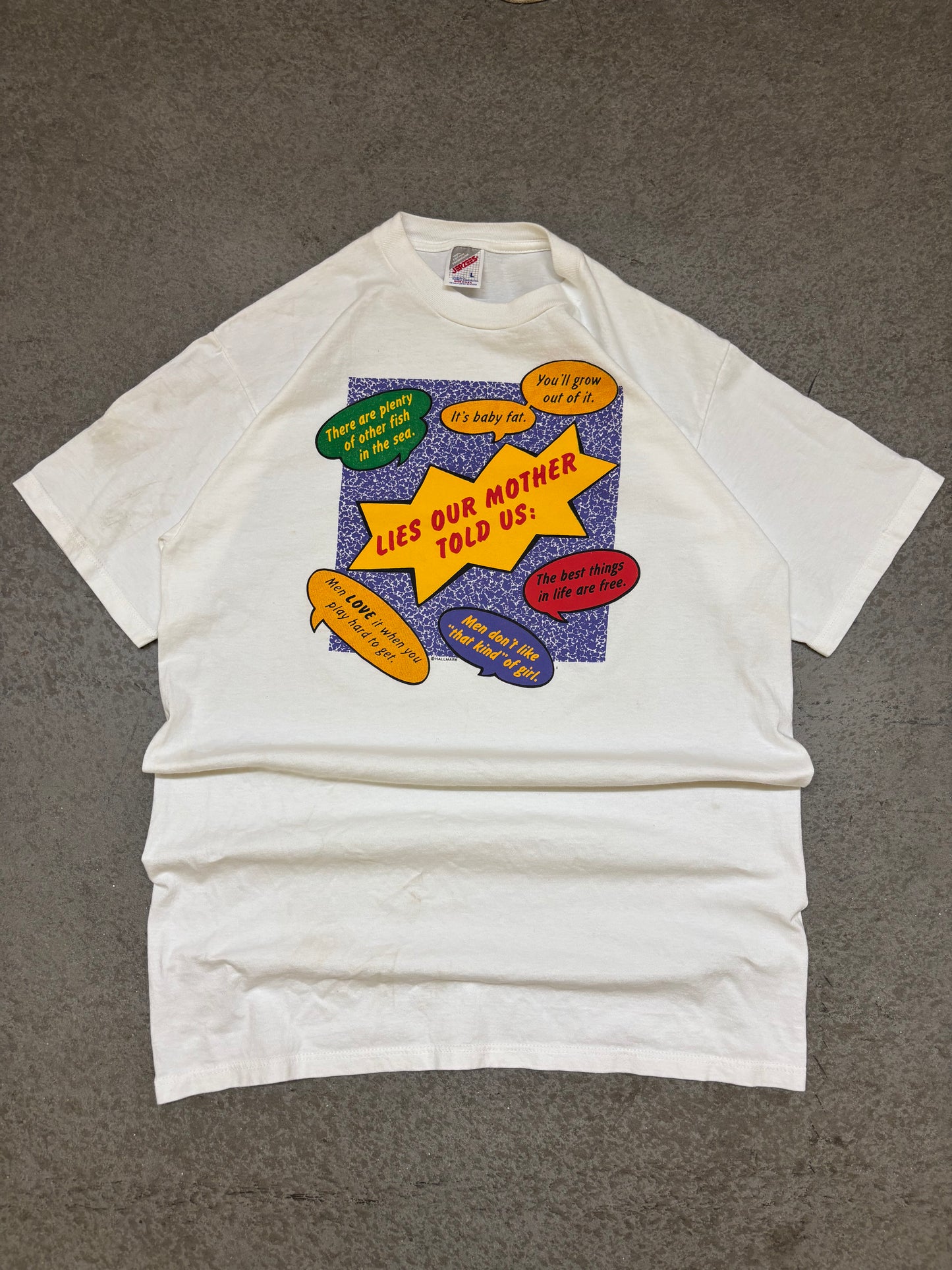 90s Comic Funny Tee - L