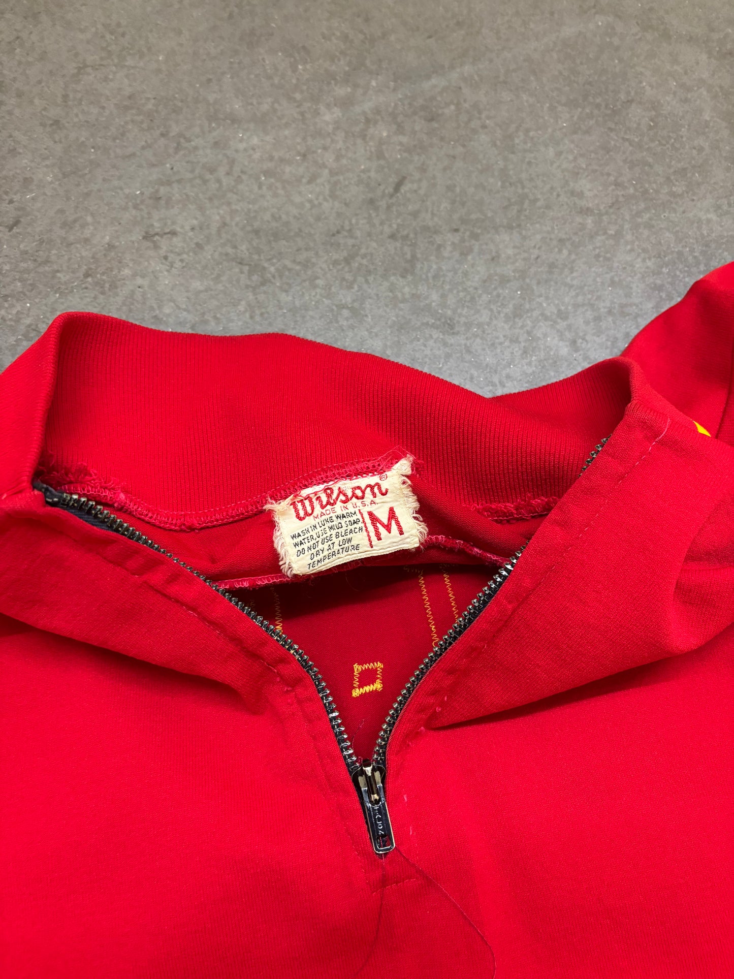 1970s Wilson Marine Corps Warm Up Sweatshirt - M