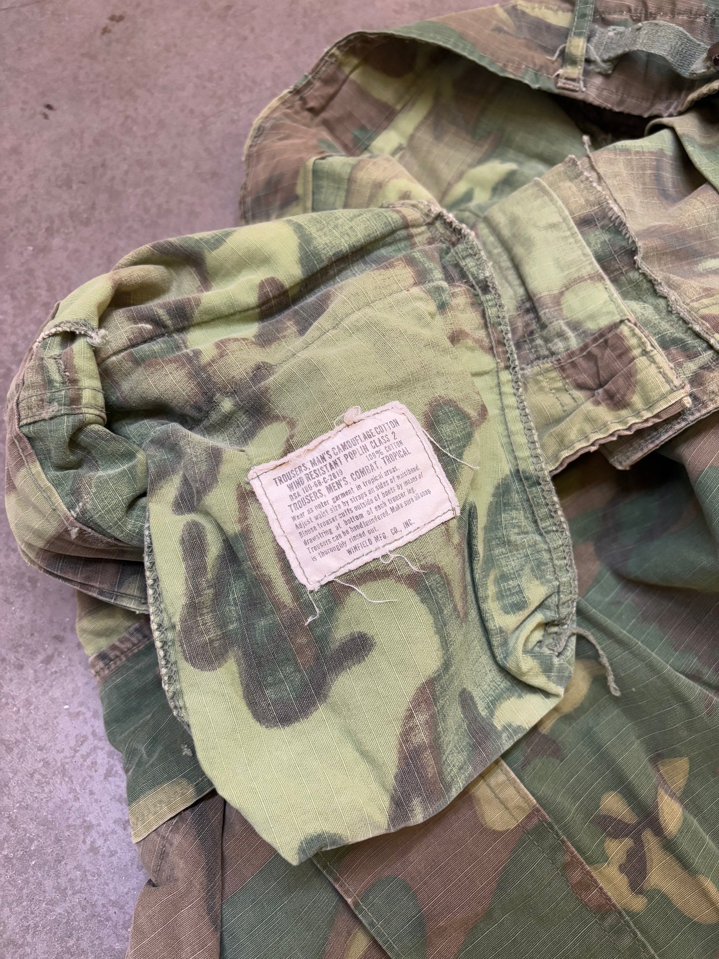 1960s Camo Rip Stop Military Cargos - 36x30