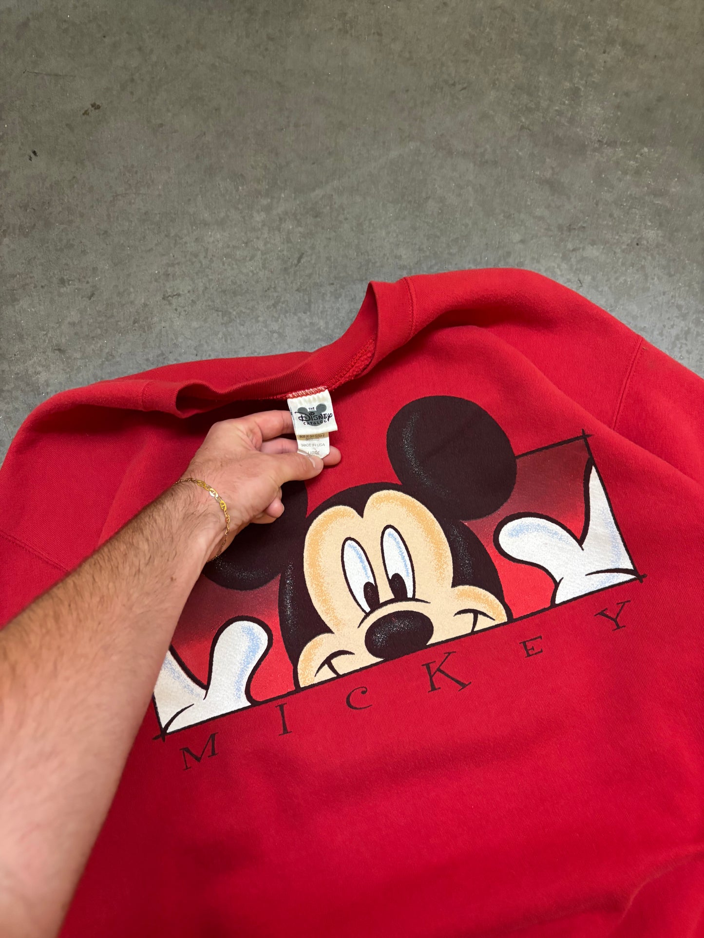 90s Mickey Sweatshirt - L