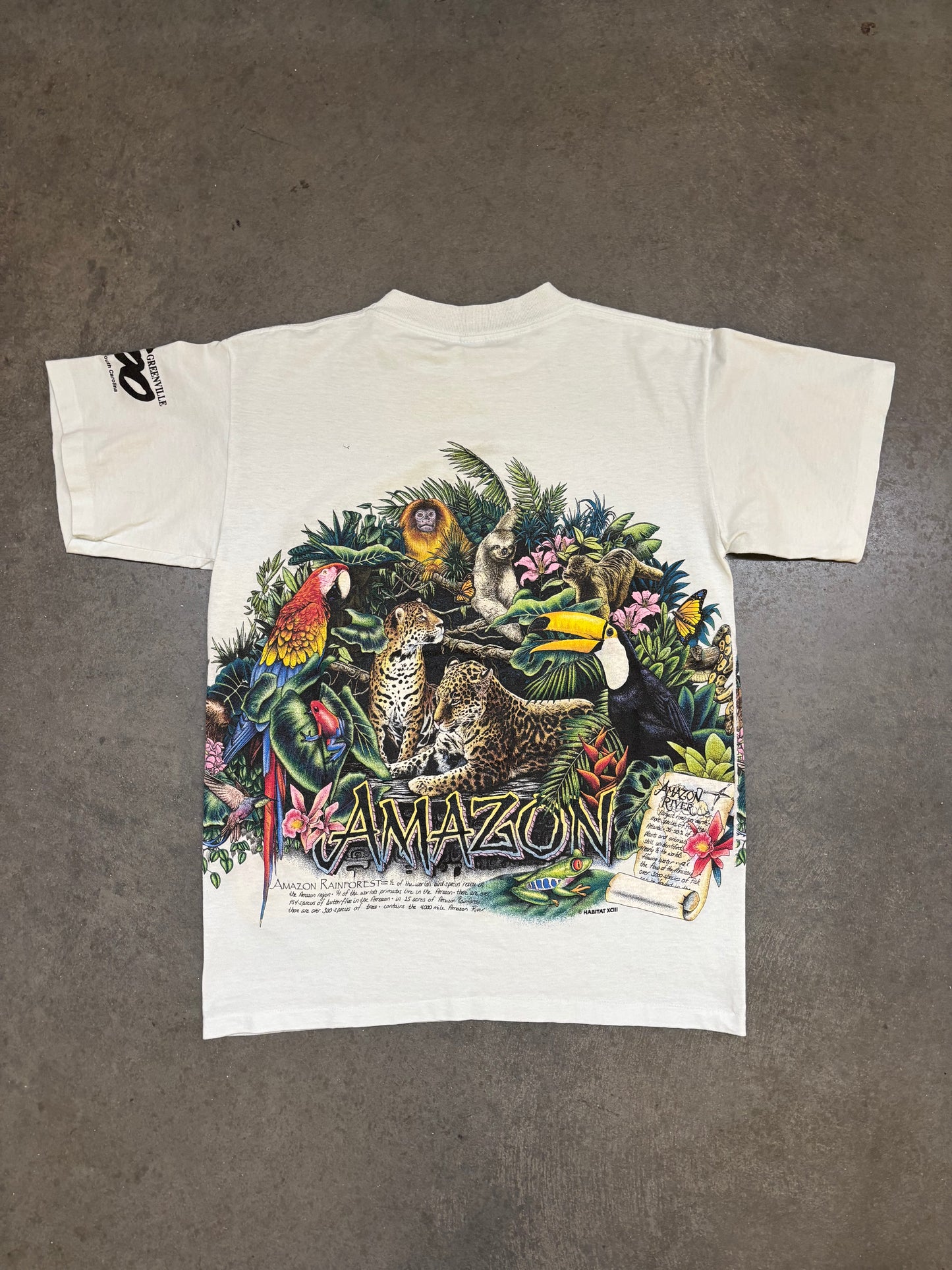 90s Amazon Rainforest Wrap Around Tee - M