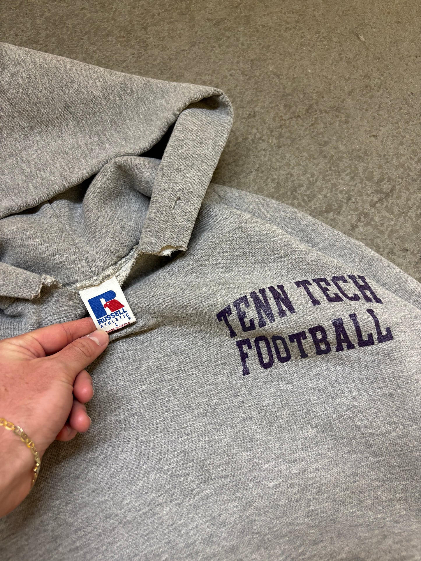 2000s Tenn Tech Russell Hoodie - L