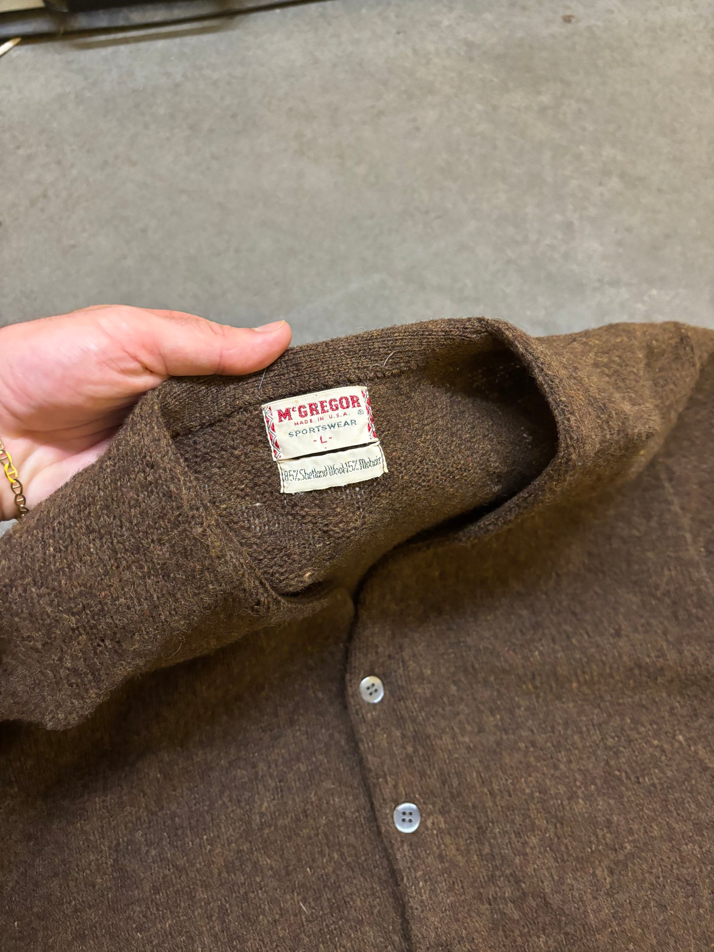 1960s Mohair Cardigan - L