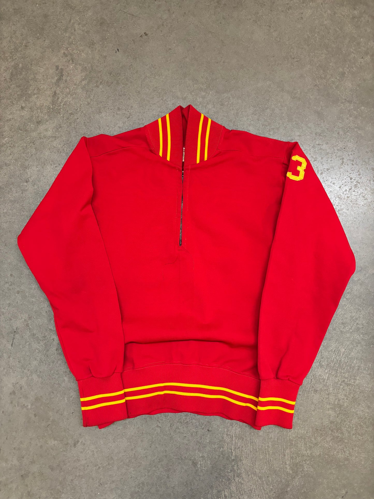 1970s Wilson Marine Corps Warm Up Sweatshirt - M