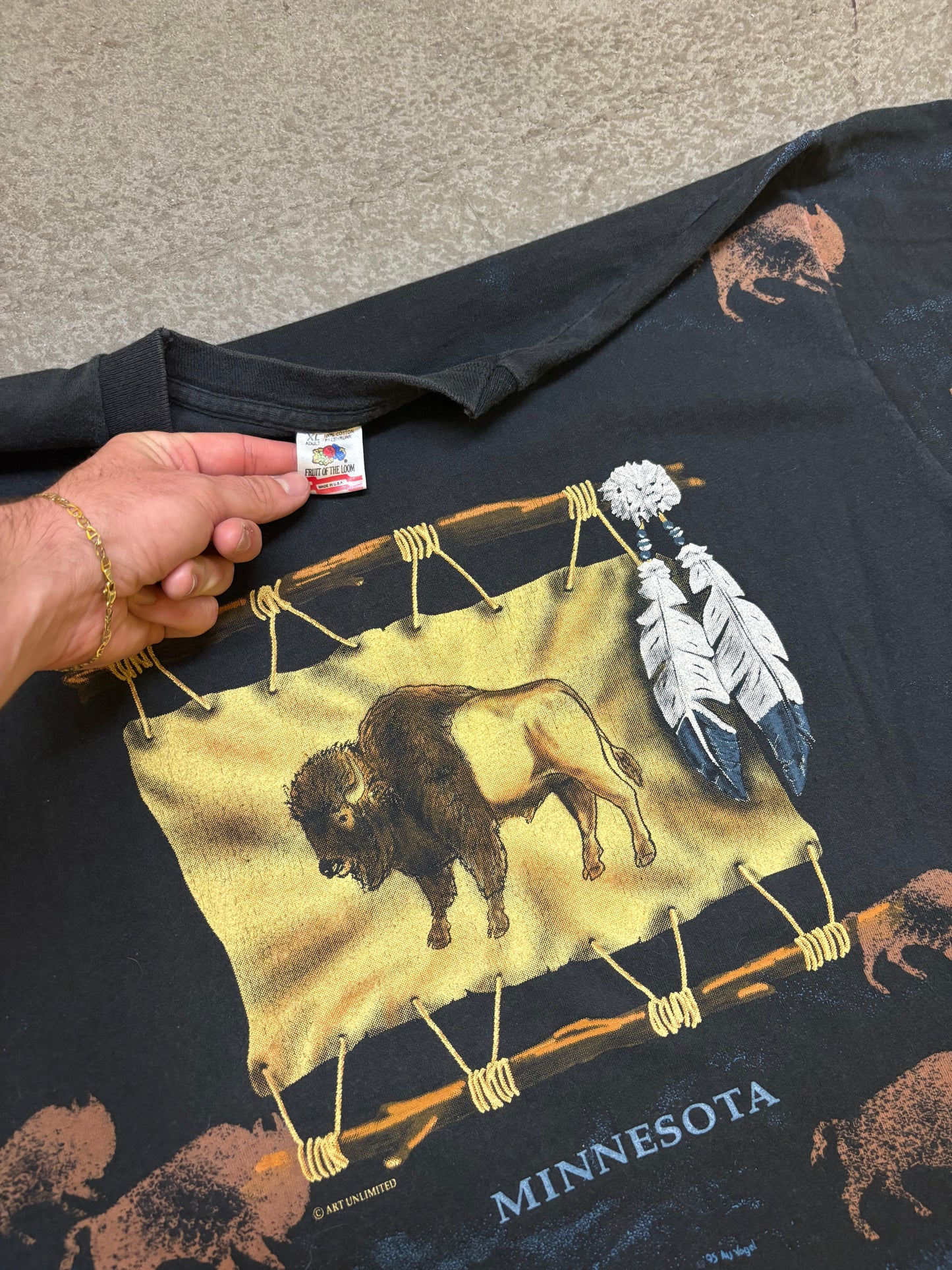 90s Minnesota Buffalo AOP - XL