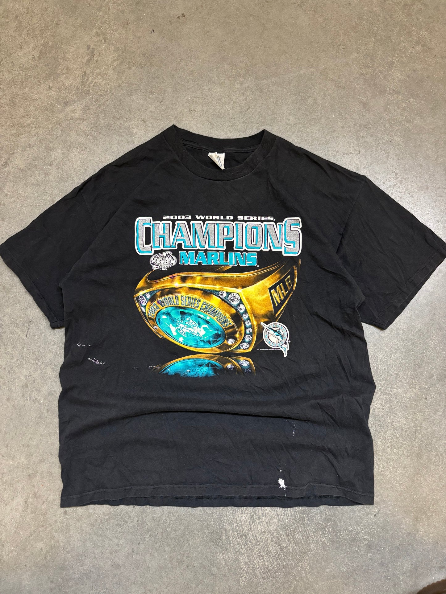 2003 Marlins World Series Champ Tee - XL