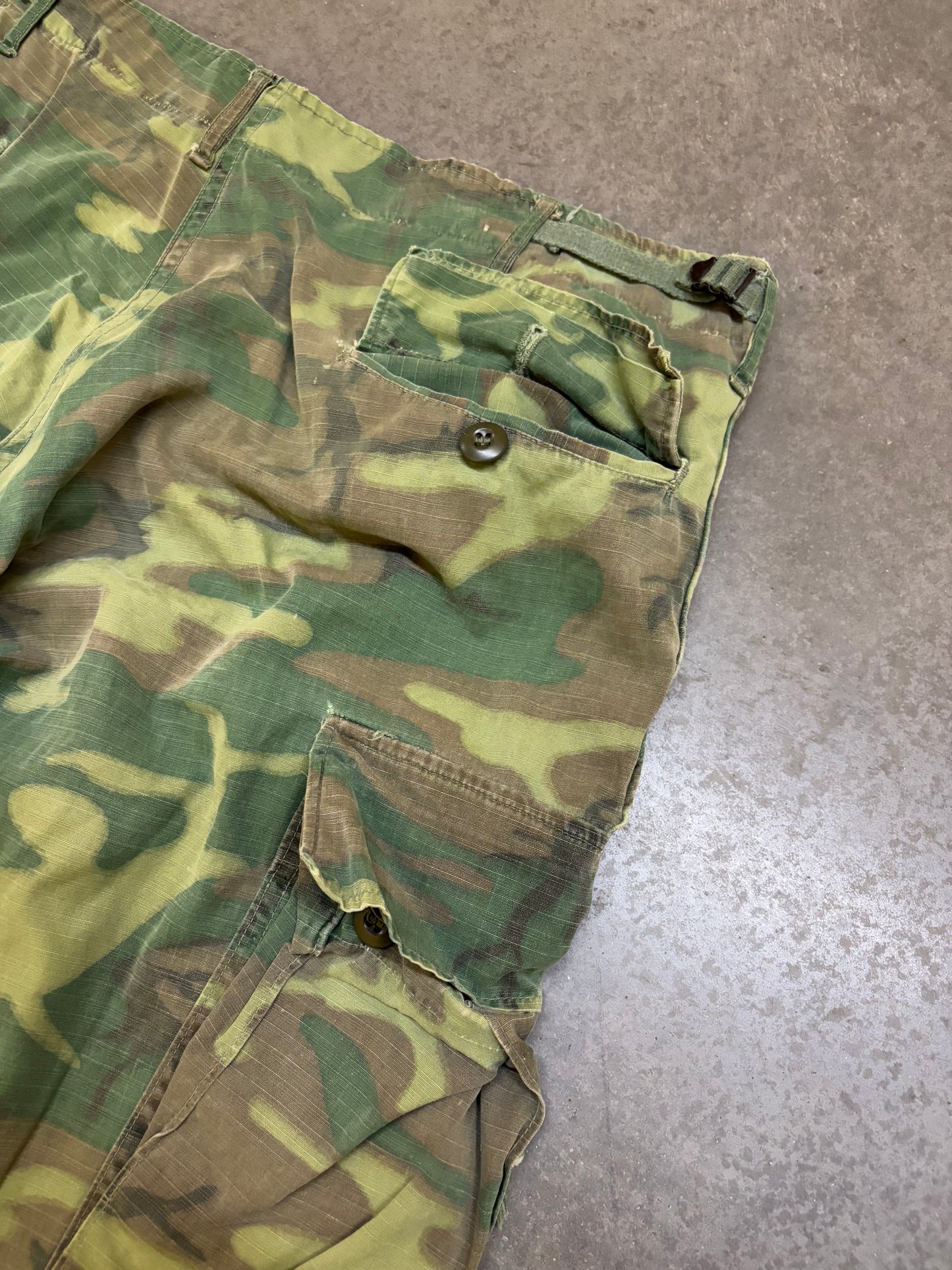 1960s Camo Rip Stop Military Cargos - 36x30