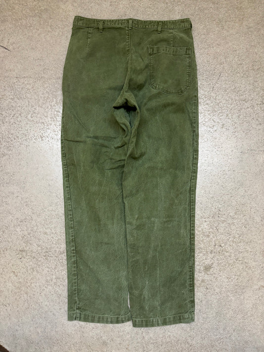70s Swedish Army Utility Pants - 34x32