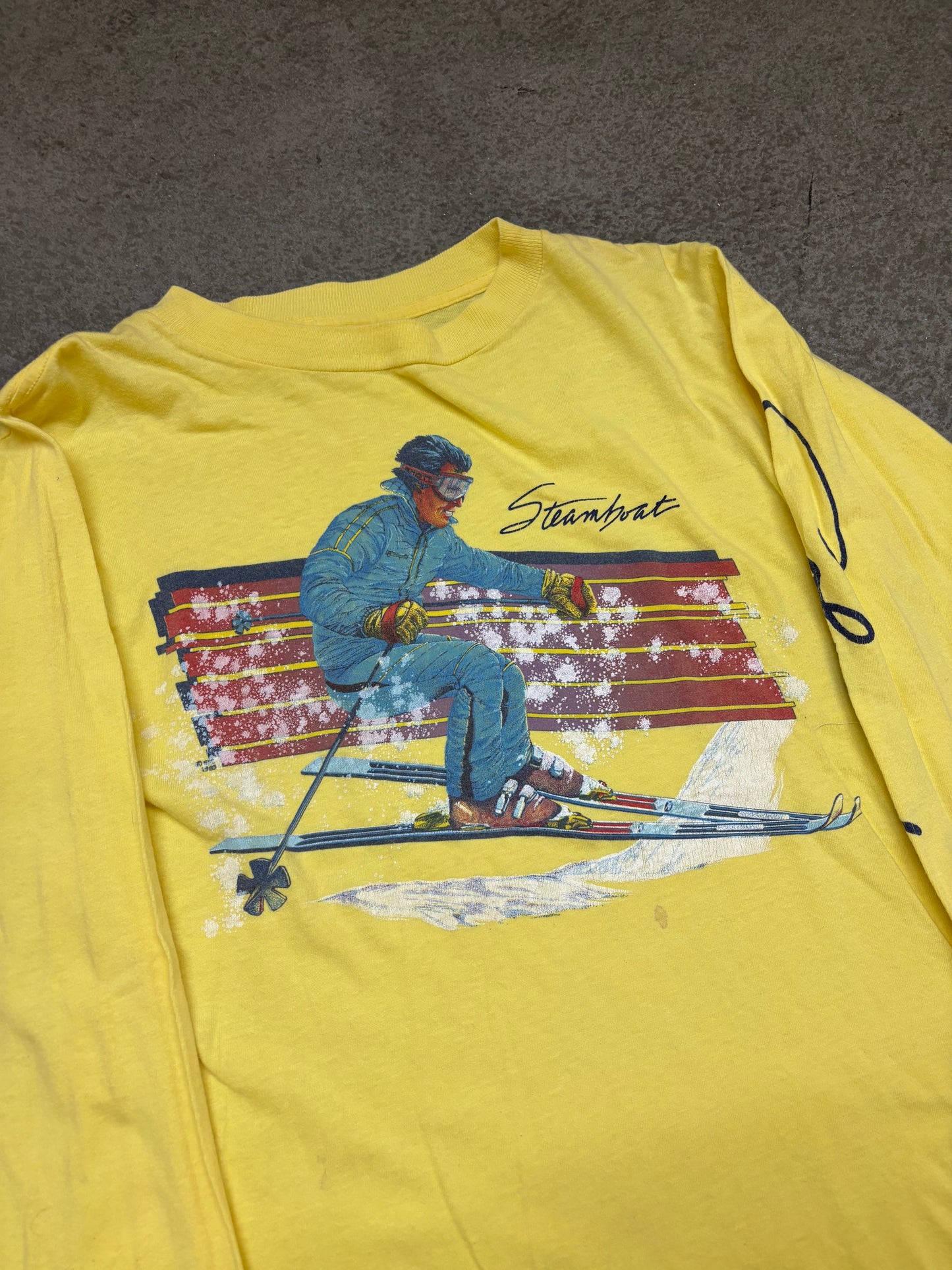 1980s Skiing Long Sleeve - M