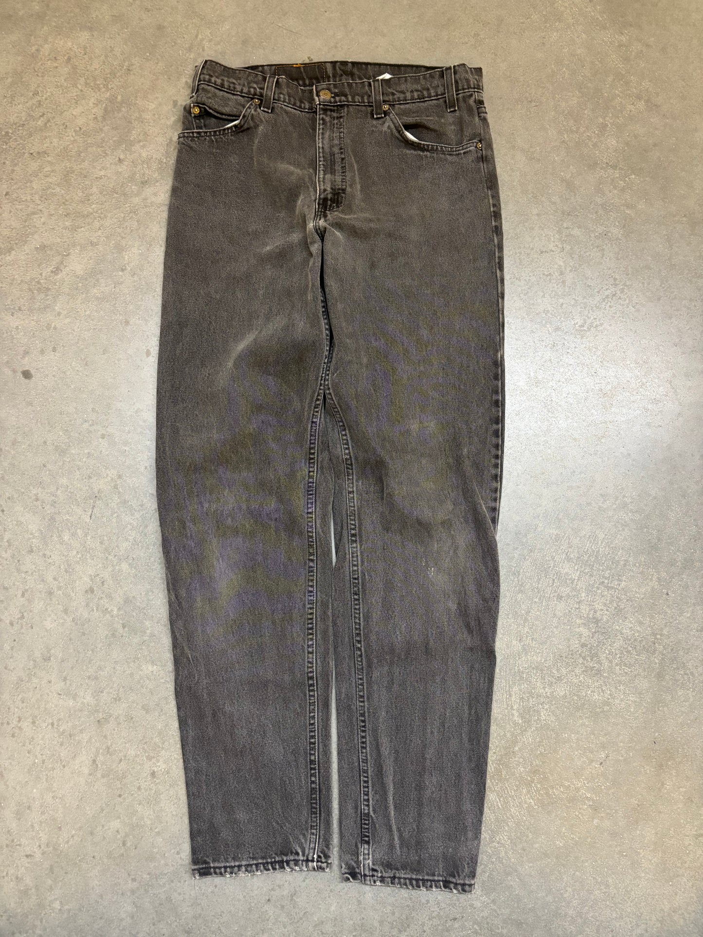 90s Black Levis 550 Orange Tabs - 34x34