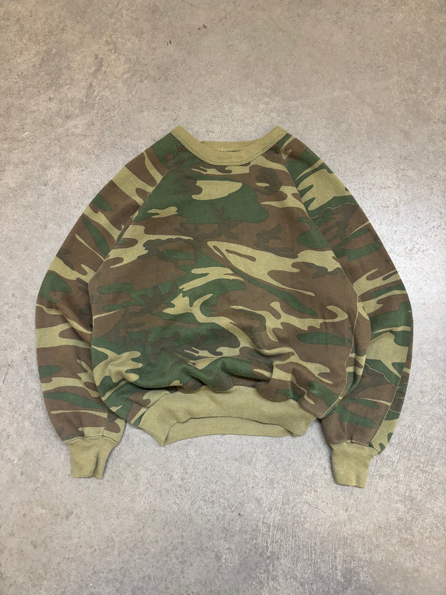80s Camo Sweatshirt - S