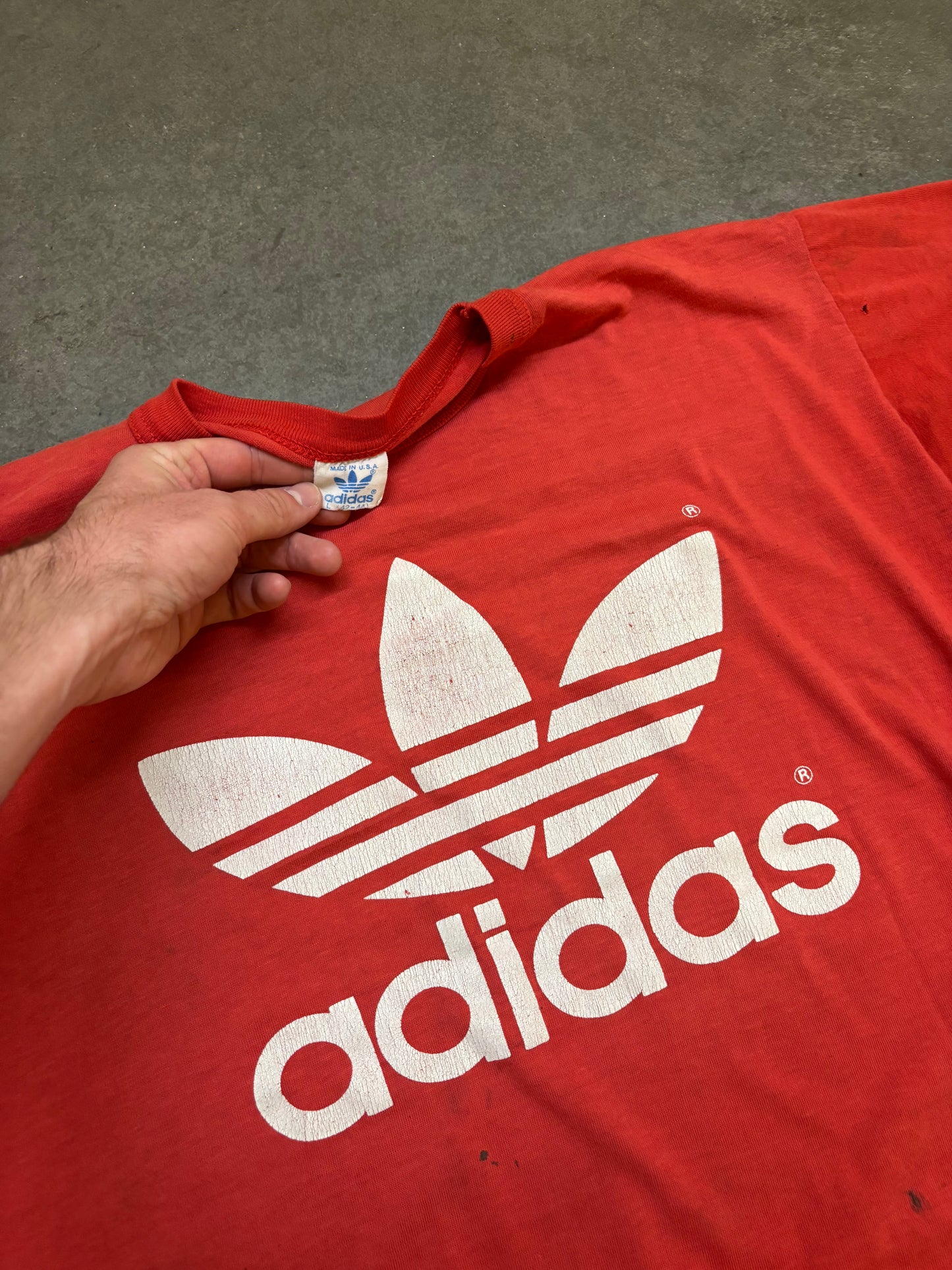 1970s Adidas Double Sided Tee - L