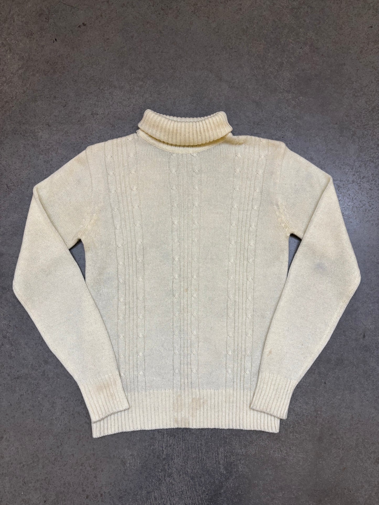 1950s Cable Knit Sweater - S