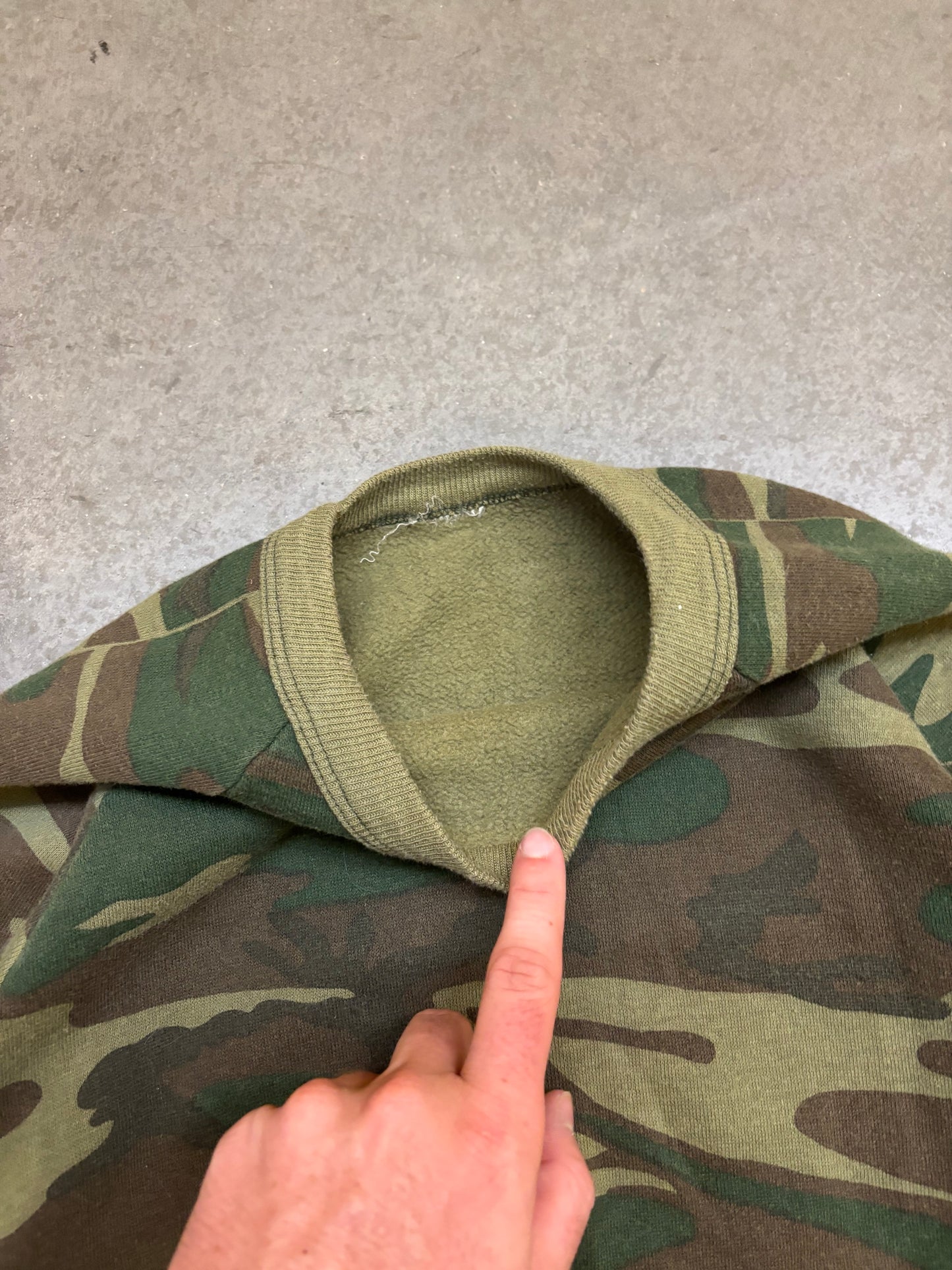 80s Camo Sweatshirt - S