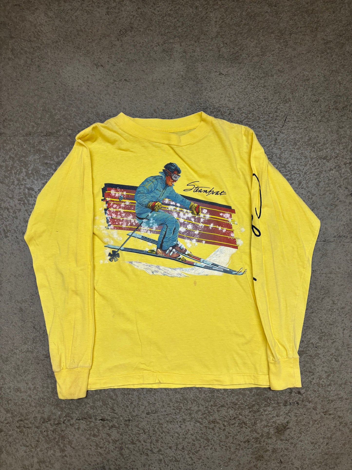 1980s Skiing Long Sleeve - M