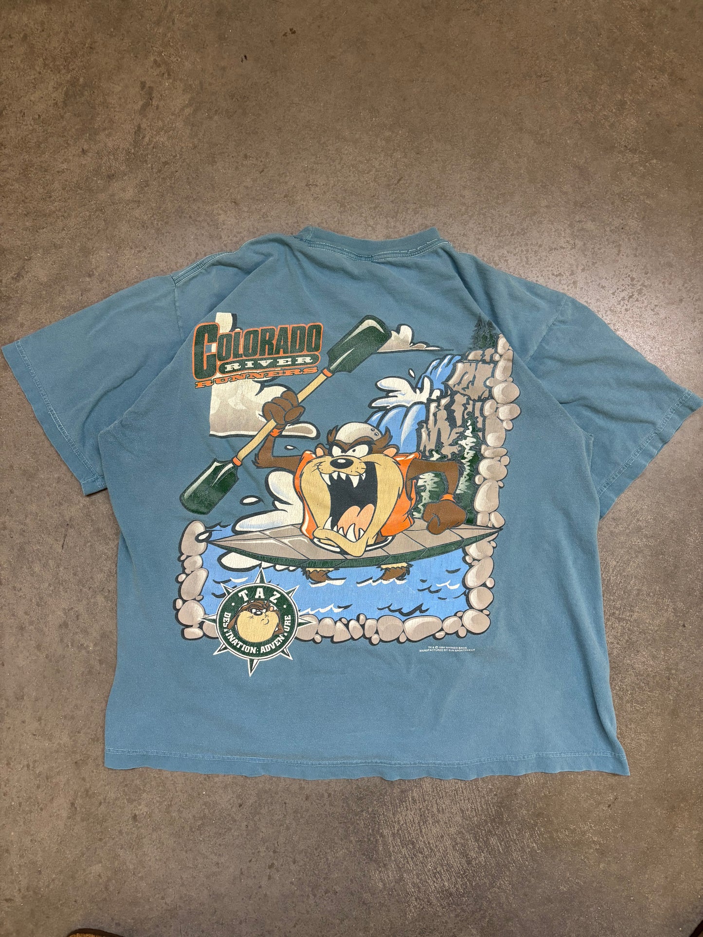 90s Thrashed Colorado River Taz Tee - XL