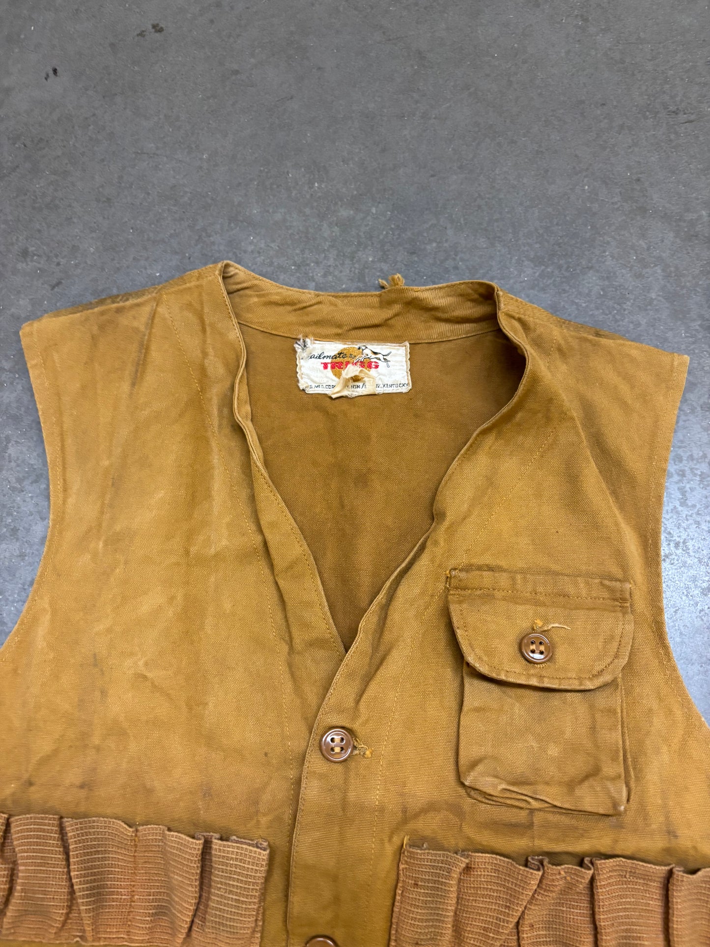 1940/50s Hunting Canvas Vest - M