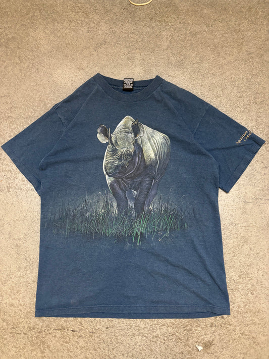 90s Rhino Nature Tee - L