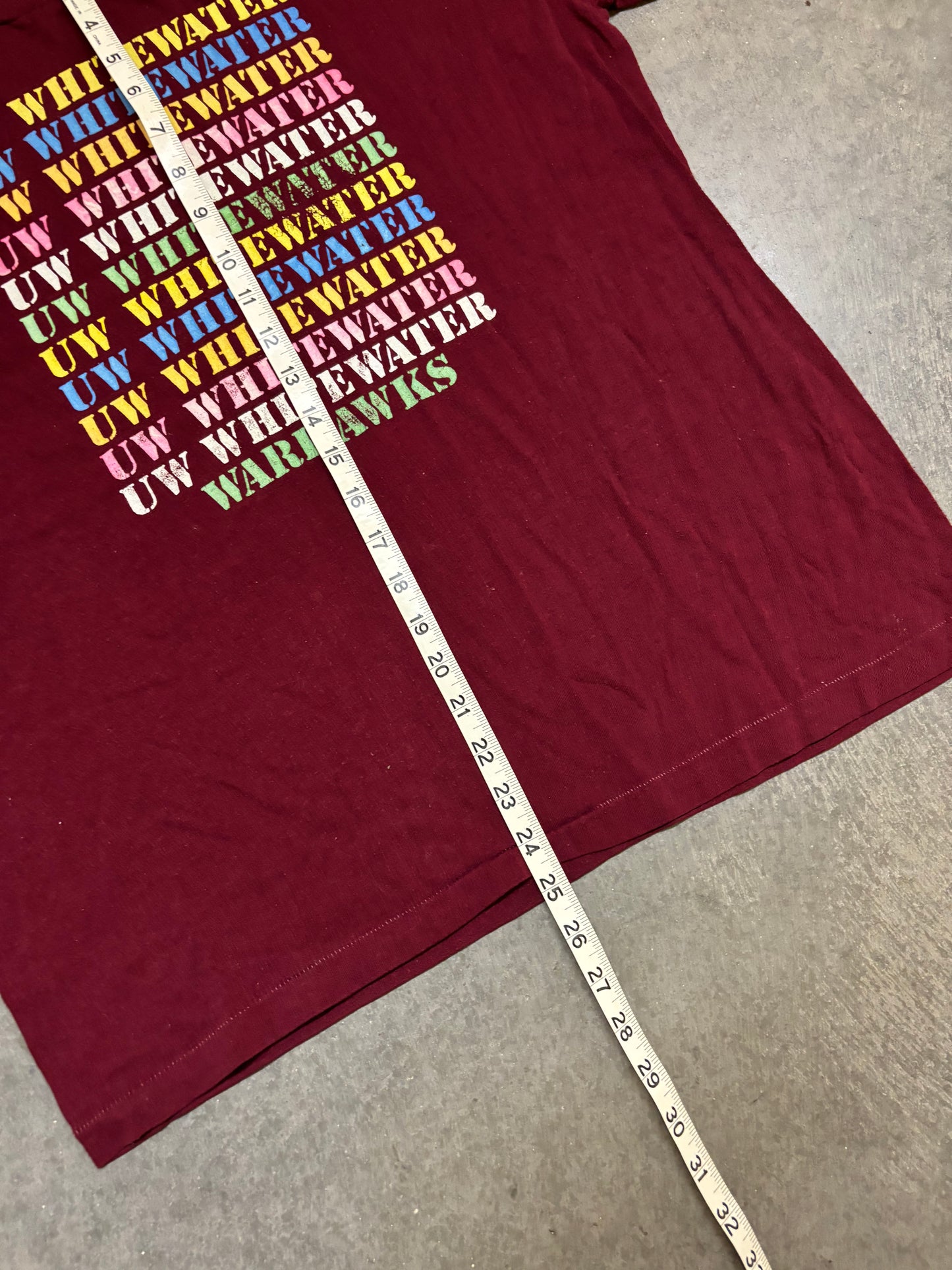 80s UW Whitewater Tee - L