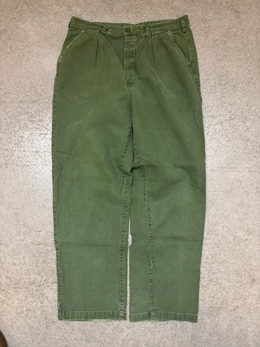 70s Swedish Army Utility Pants - 34x31