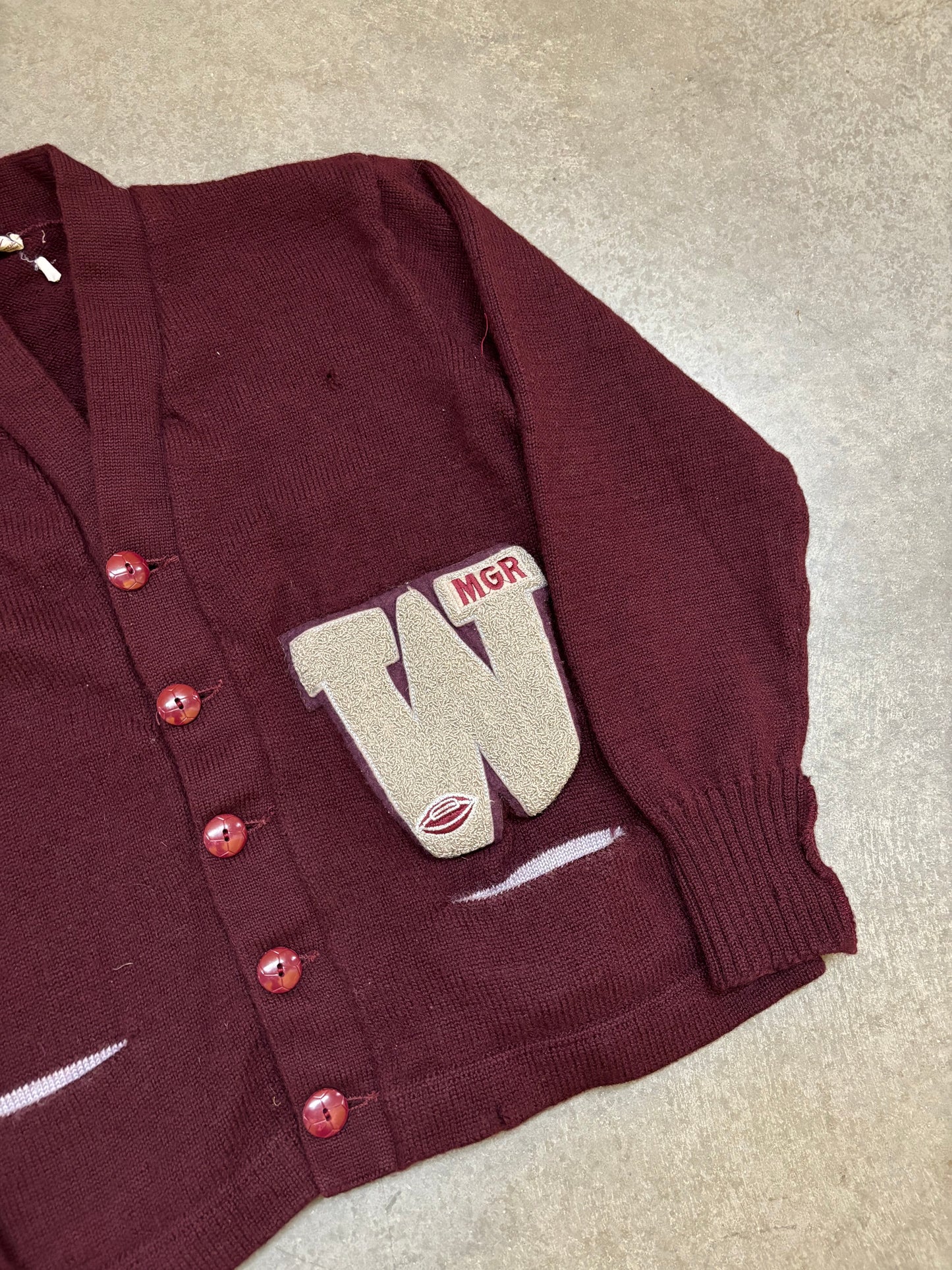 50s Varsity Cardigan - S