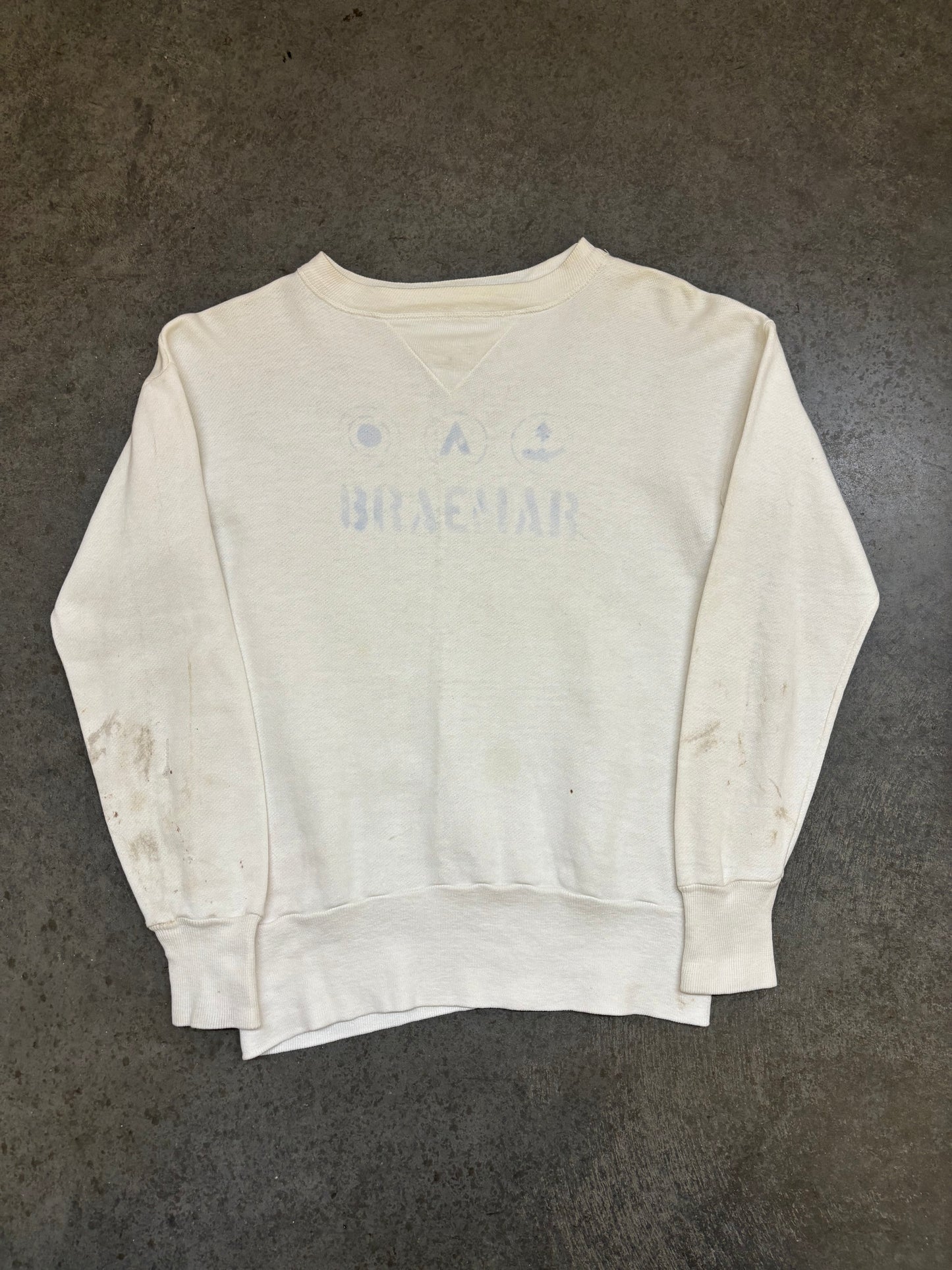 1950s Single V Stenciled Sweatshirt - M